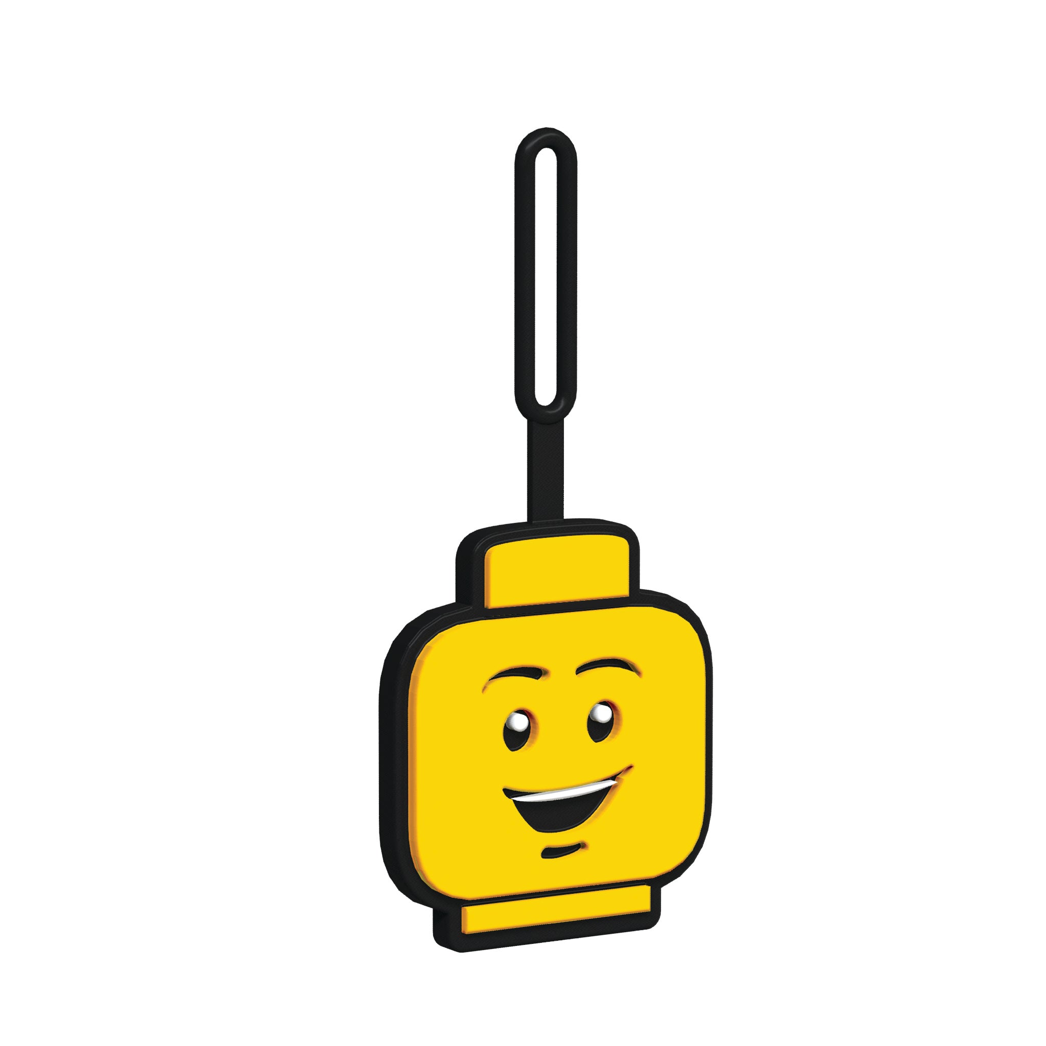 LEGO ICONIC BOY FACE SILICONE BAG TAG