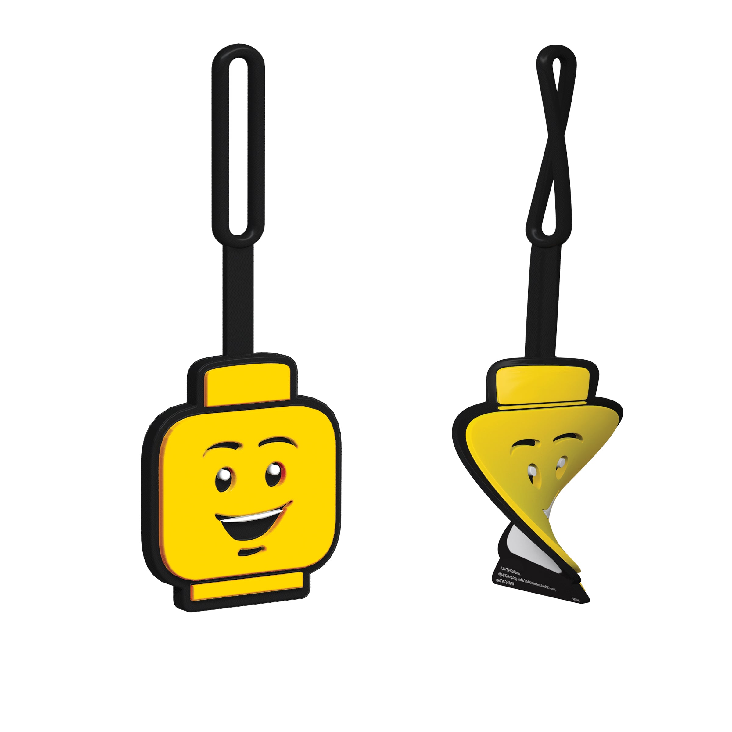 LEGO ICONIC BOY FACE SILICONE BAG TAG