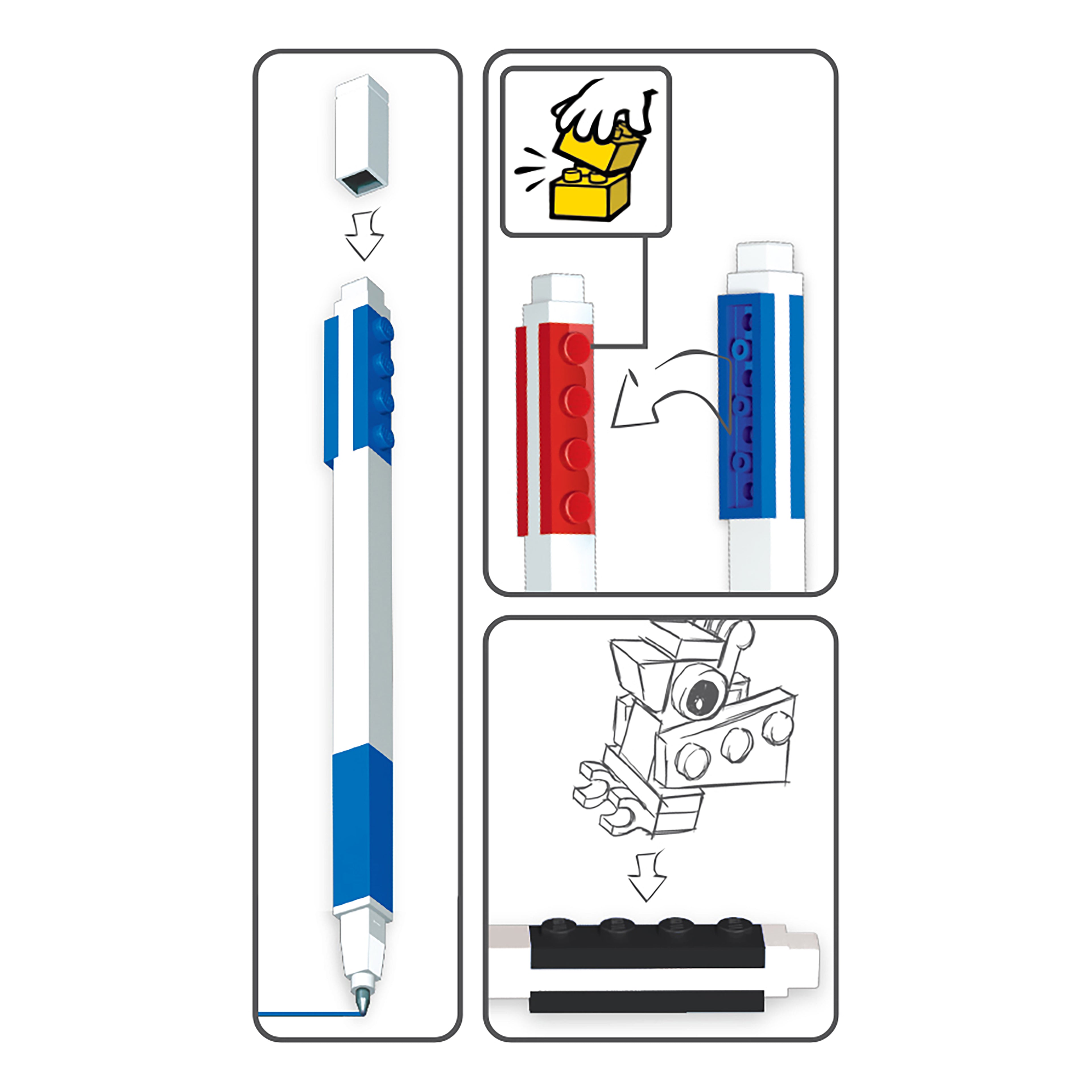 LEGO ICONIC GEL PEN - 3 PACK