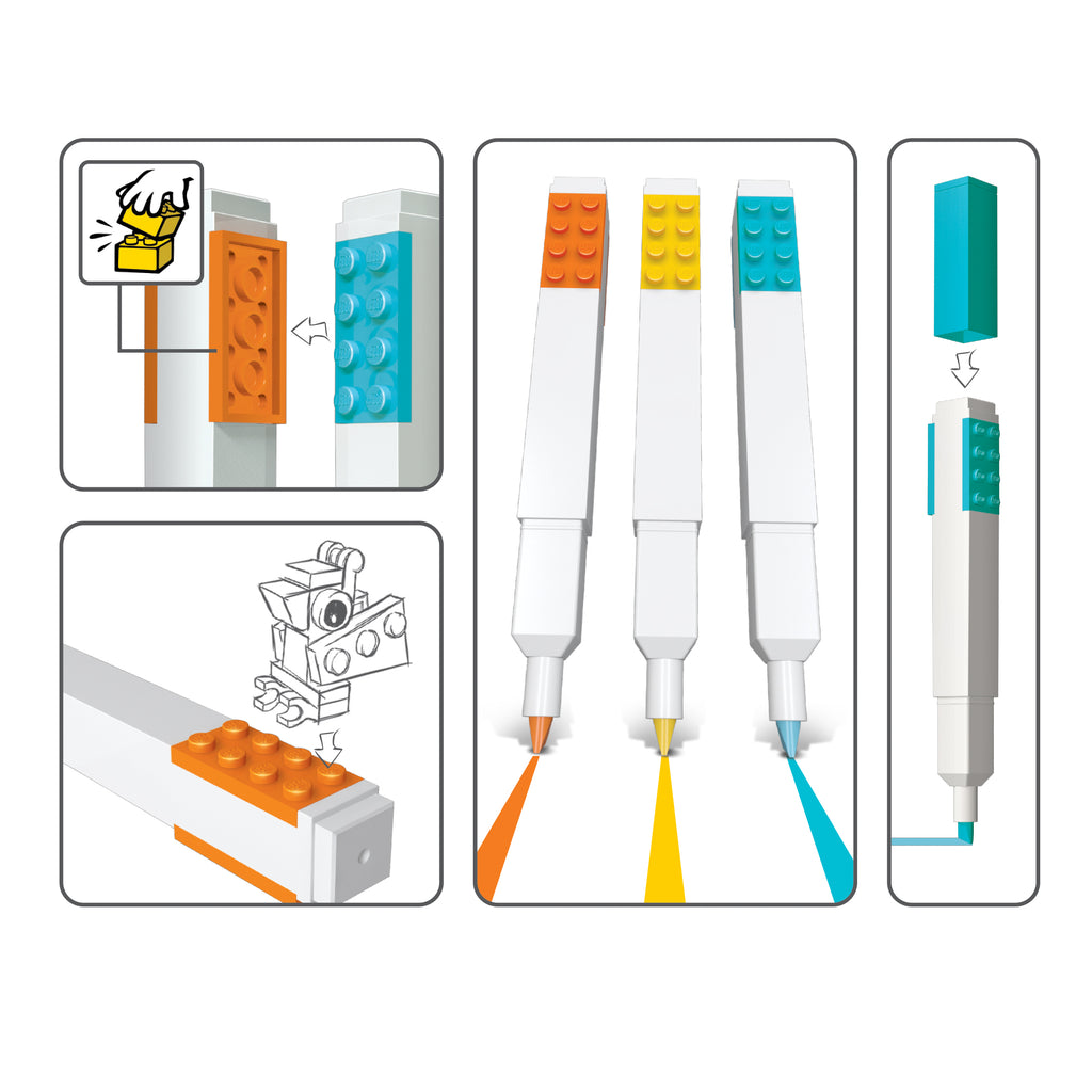 LEGO ICONIC HIGHLIGHTER - 3 PACK