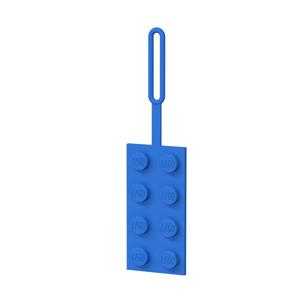 LEGO ICONIC 2X4 SILICONE BAG TAG - BLUE