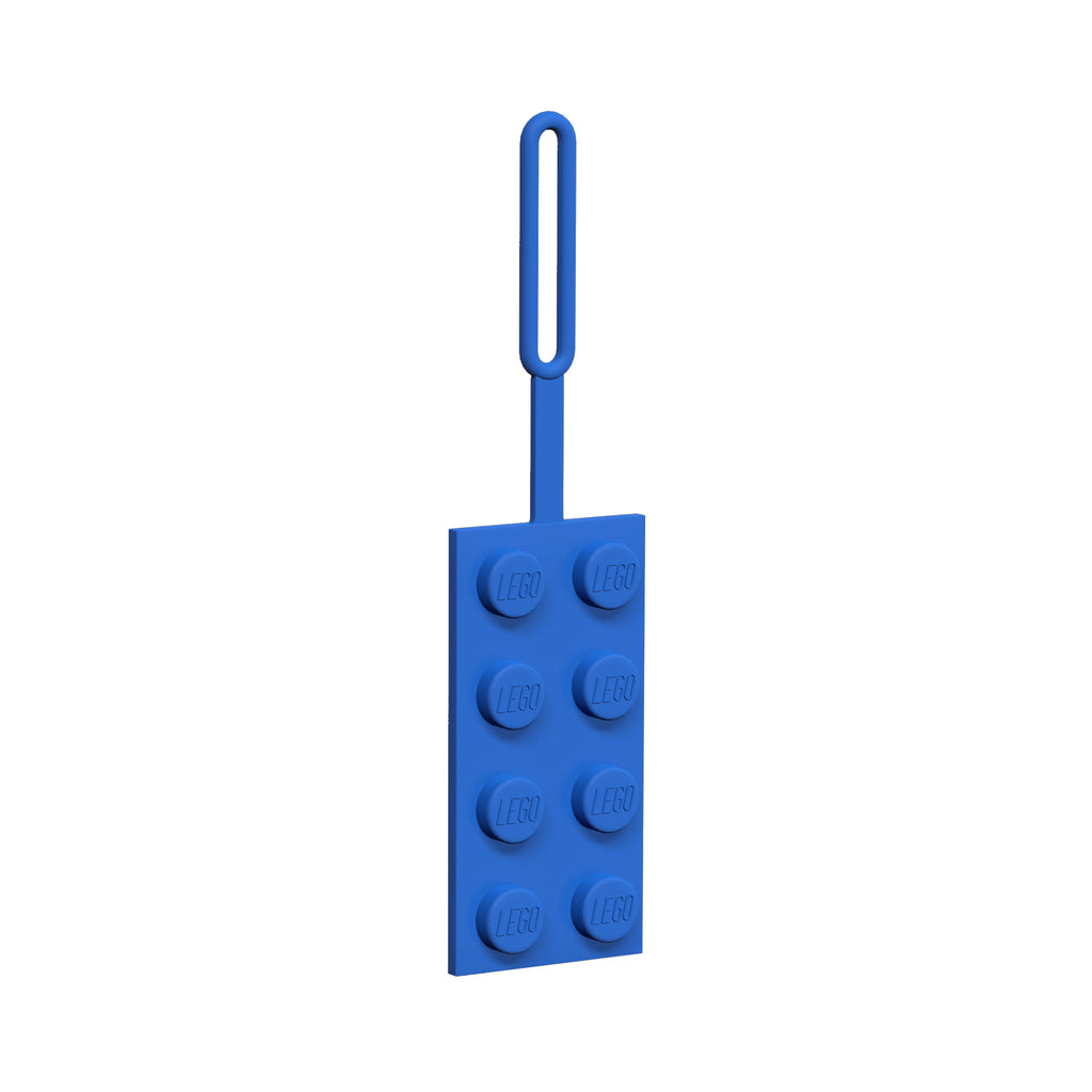LEGO ICONIC 2X4 SILICONE BAG TAG - BLUE