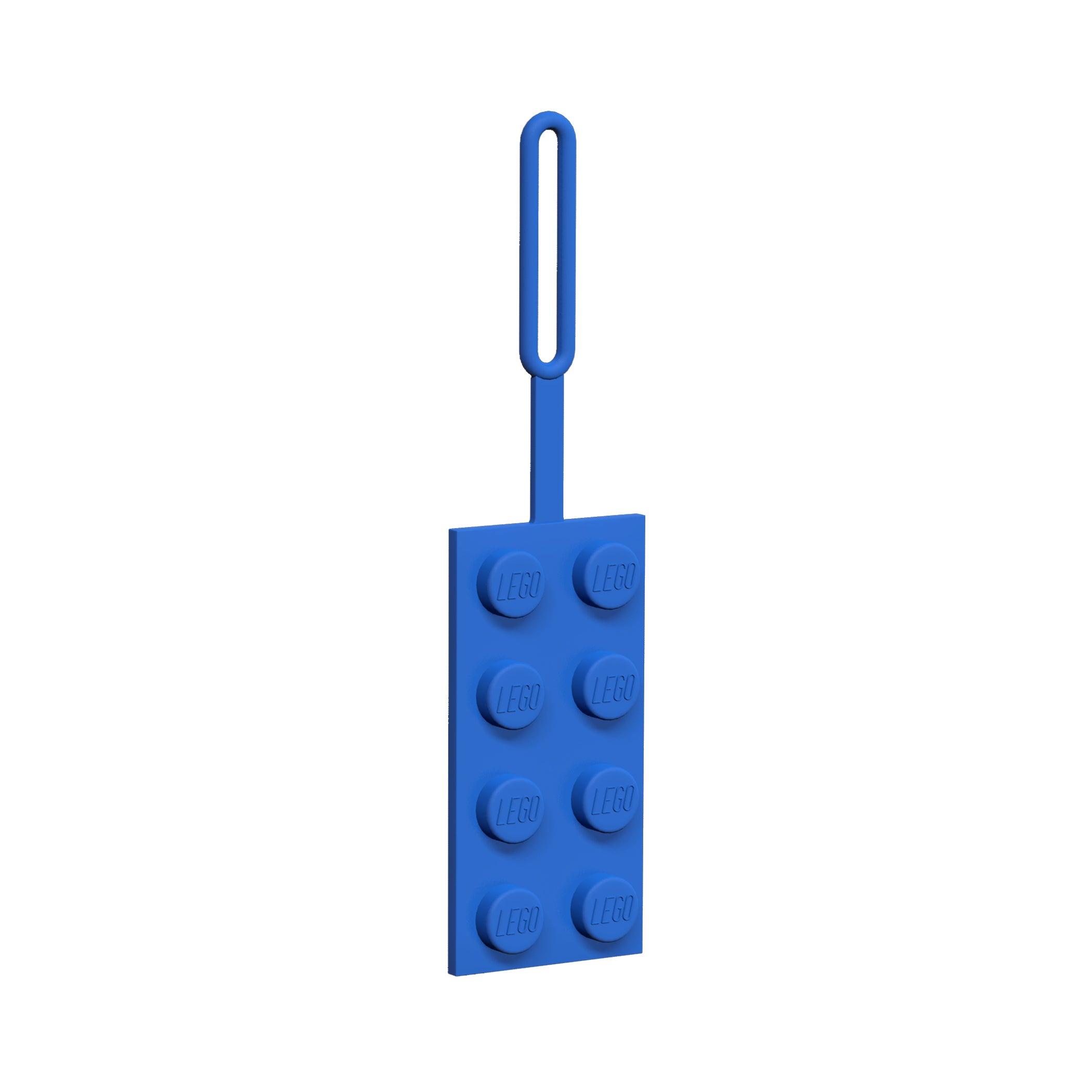 LEGO ICONIC 2X4 SILICONE BAG TAG - BLUE