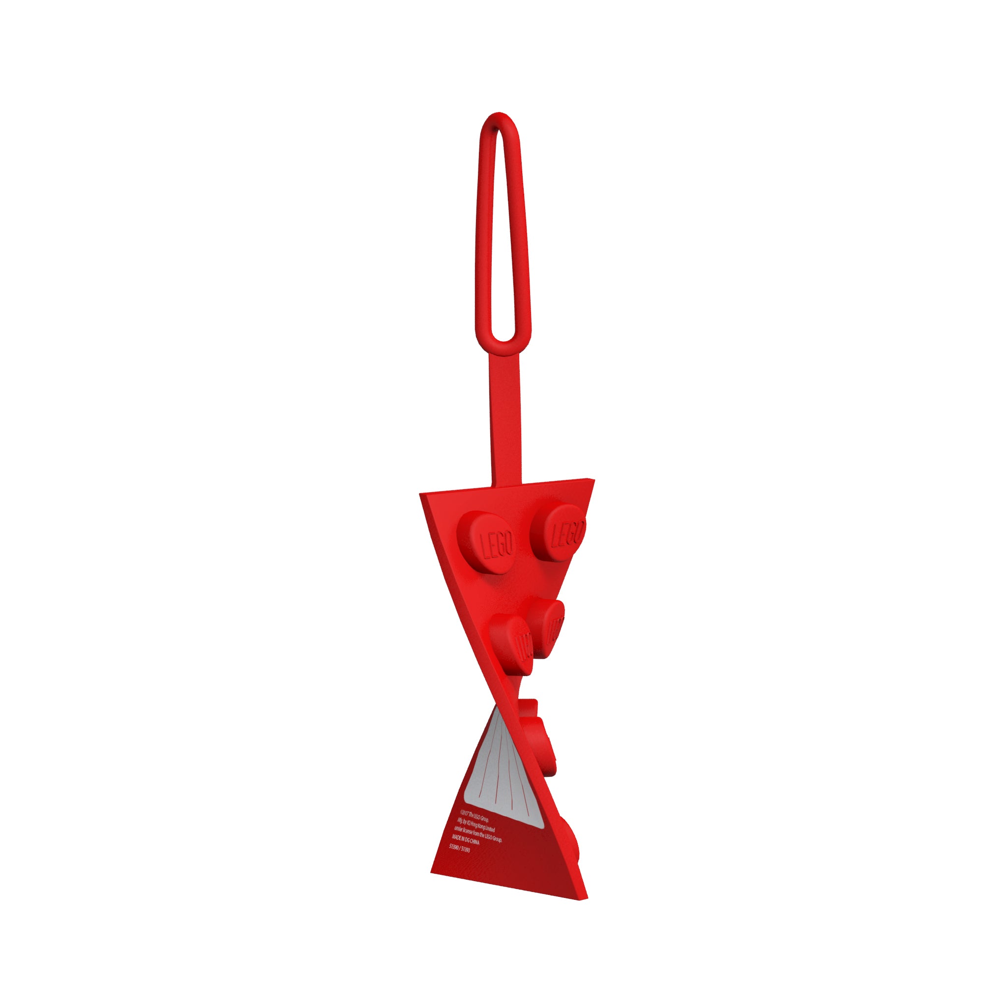 LEGO ICONIC 2X4 SILICONE BAG TAG - RED