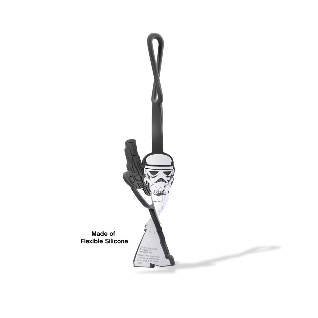 LEGO STAR WARS STORMTROOPER SILICONE BAG TAG