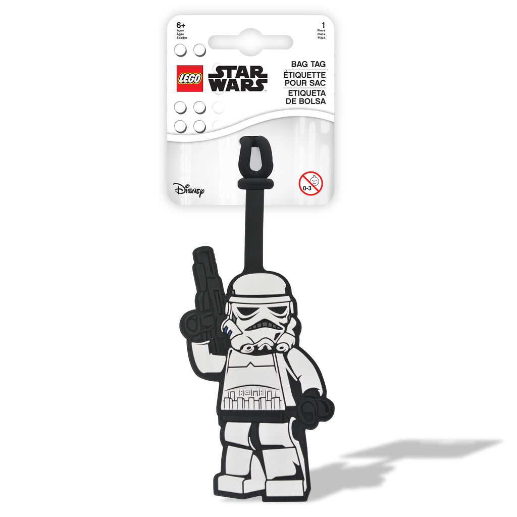LEGO STAR WARS STORMTROOPER SILICONE BAG TAG