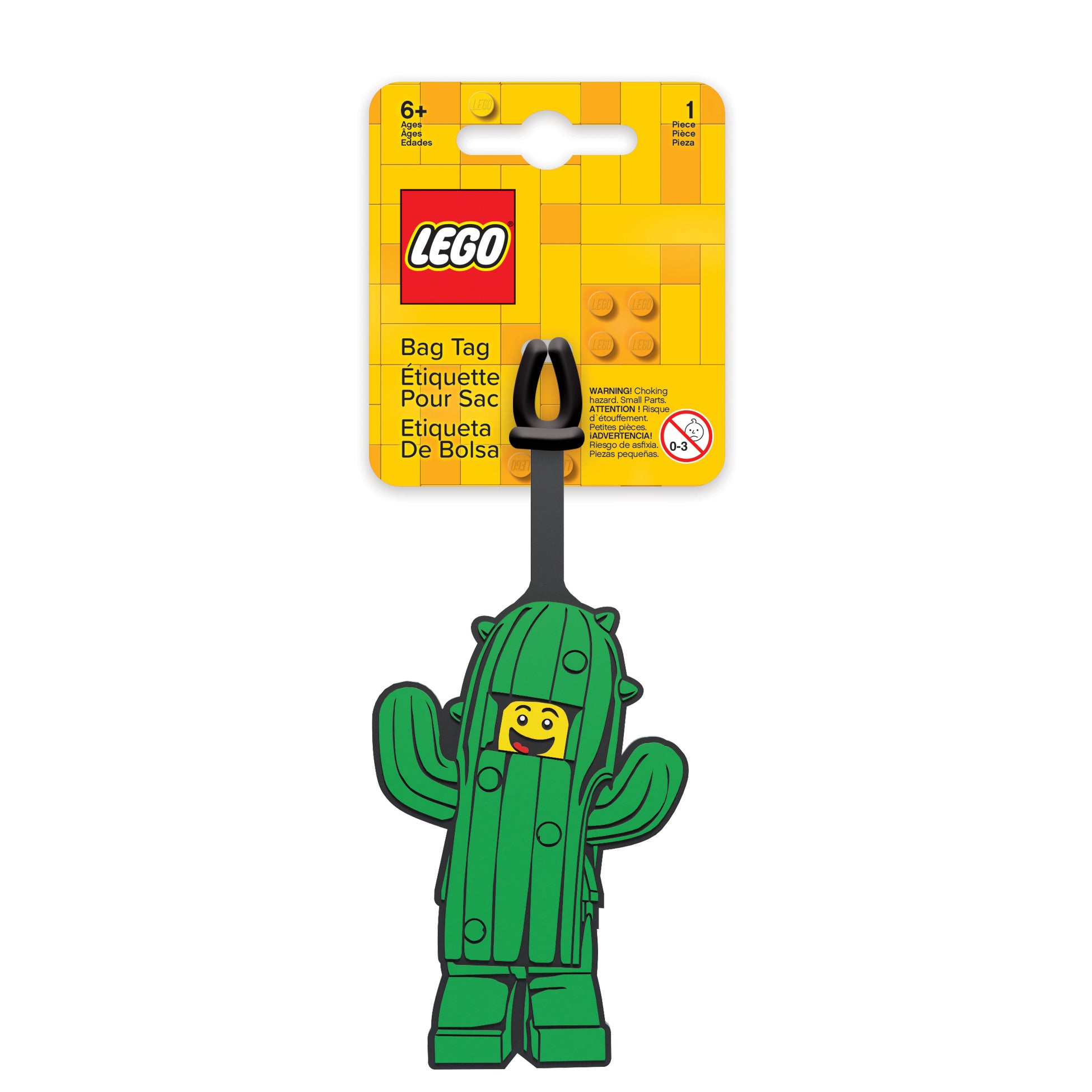 LEGO ICONIC CACTUS BOY SILICONE BAG TAG