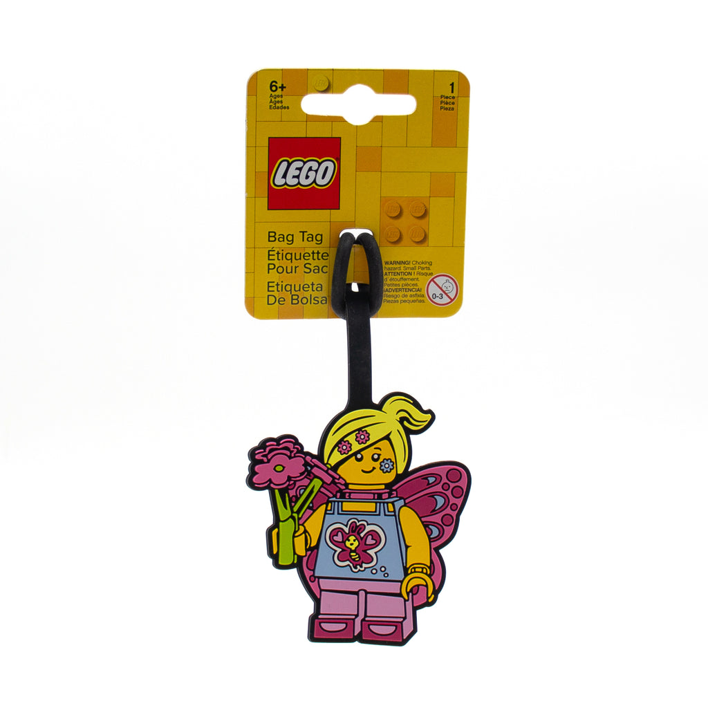 LEGO Butterfly Girl Bag tag