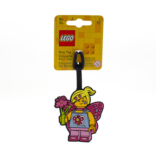LEGO Butterfly Girl Bag tag