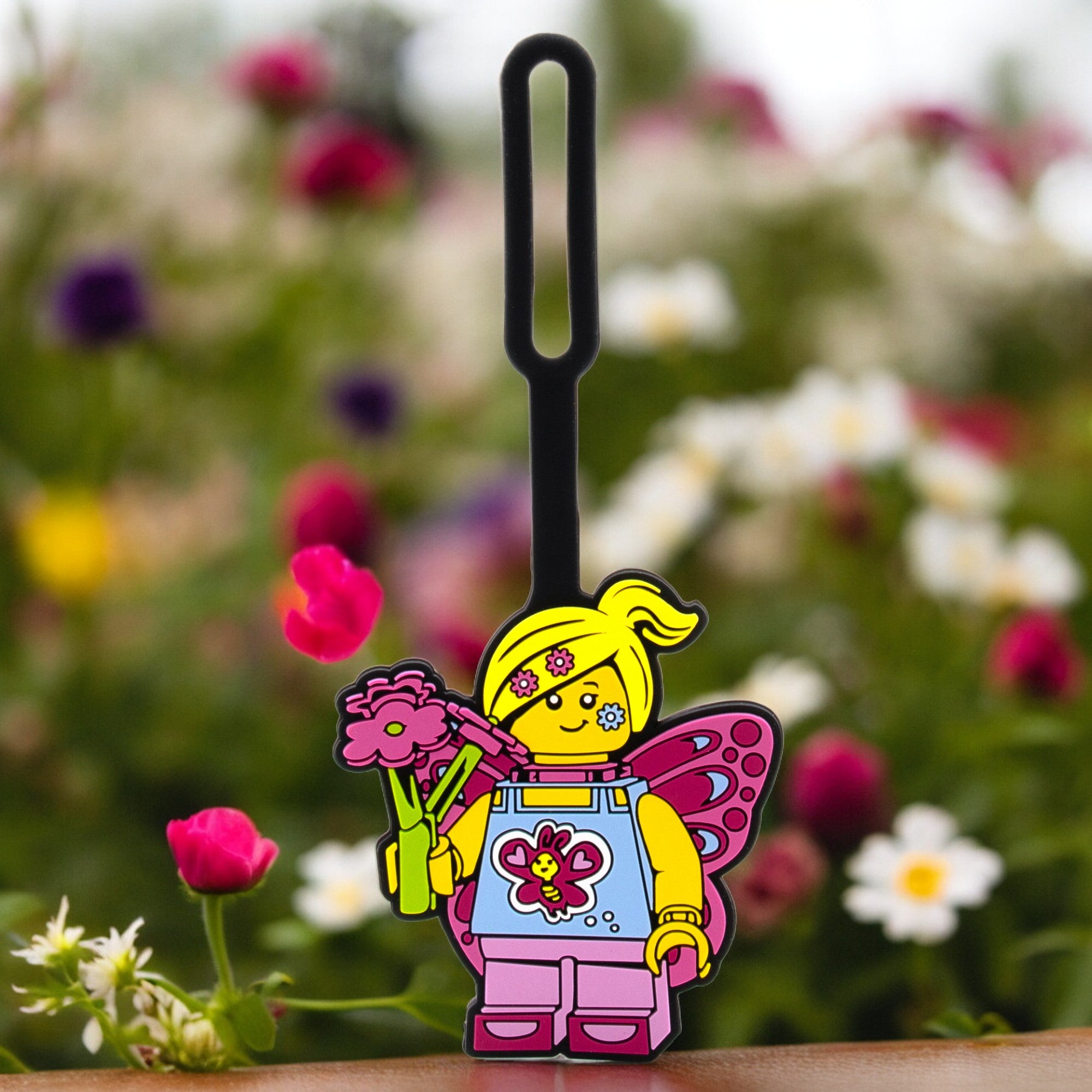 LEGO Butterfly Girl Bag tag
