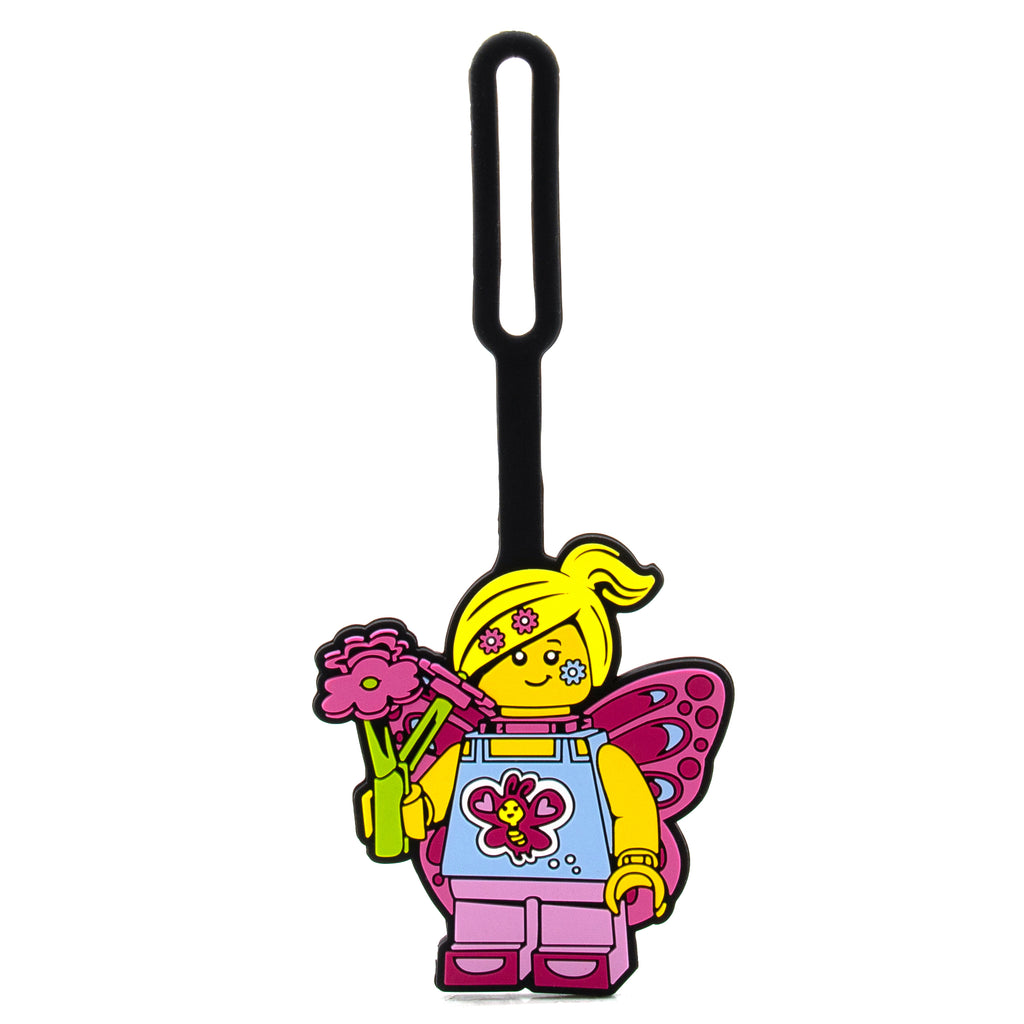 LEGO Butterfly Girl Bag tag