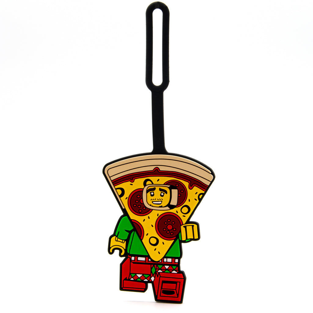 LEGO ICONIC PIZZA GUY SILICONE BAG TAG
