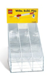 LEGO GEL PEN / KEYCHAIN 2 IN 1 ACRYLIC DISPLAY MERCHANDISER - EMPTY - 53370M
