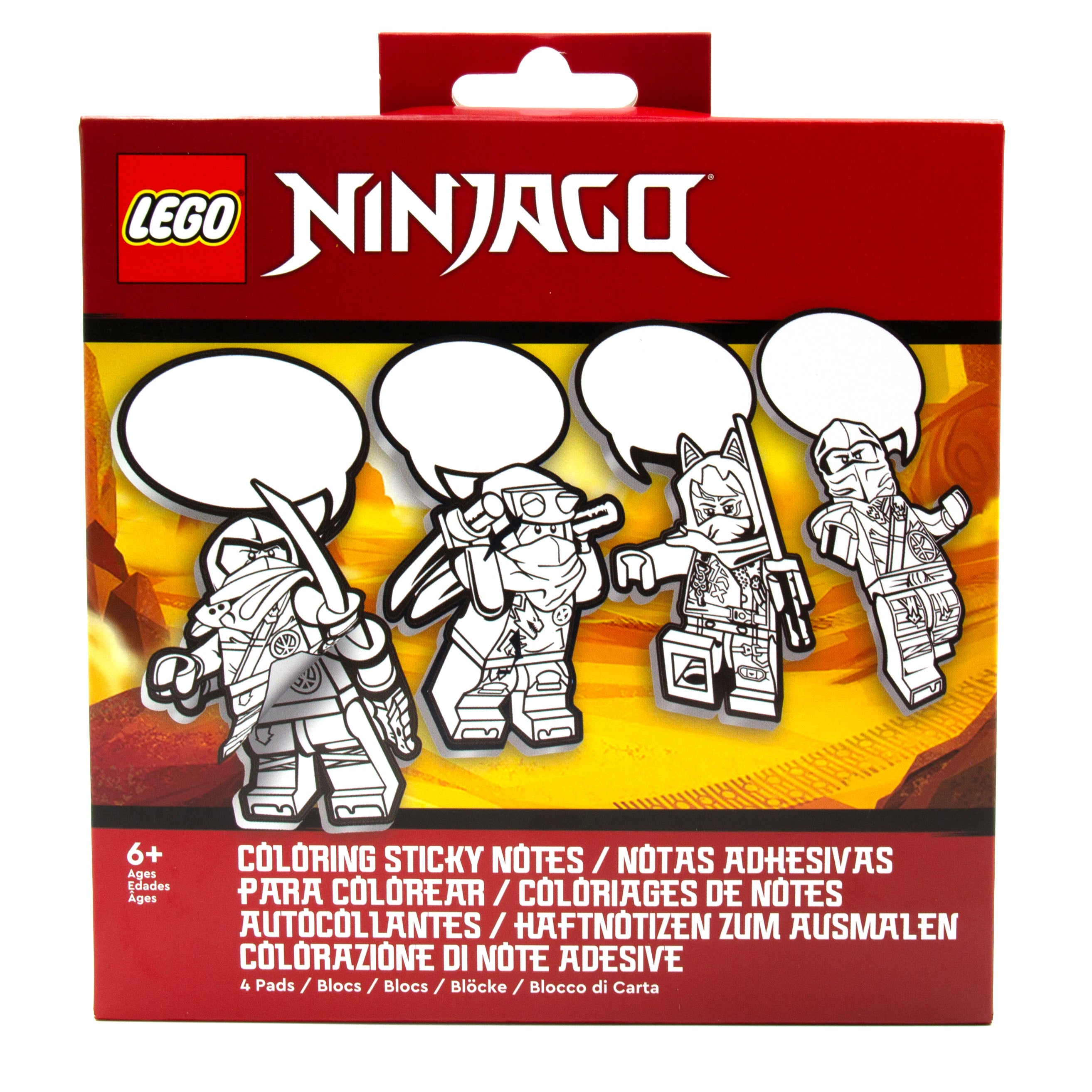 Lego Coloring Sticky Notes - Ninjago Dragon Rising