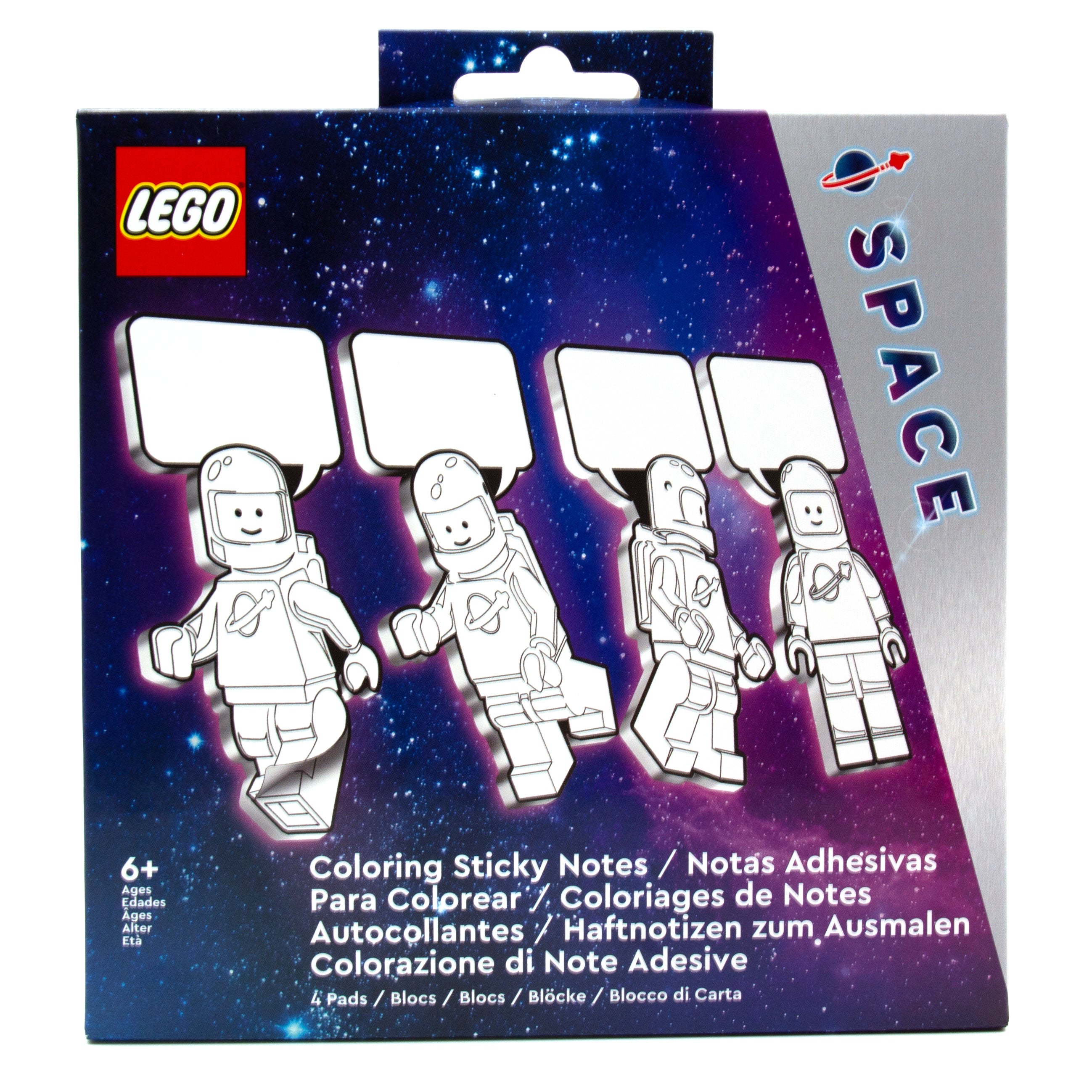LEGO Minifigures Coloring Sticky Notes Spaceman