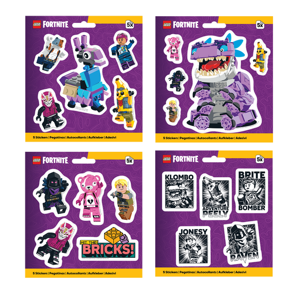 LEGO FORTNITE Sticker 4 style Assortment  (48pc, 12/Style) - 53496P