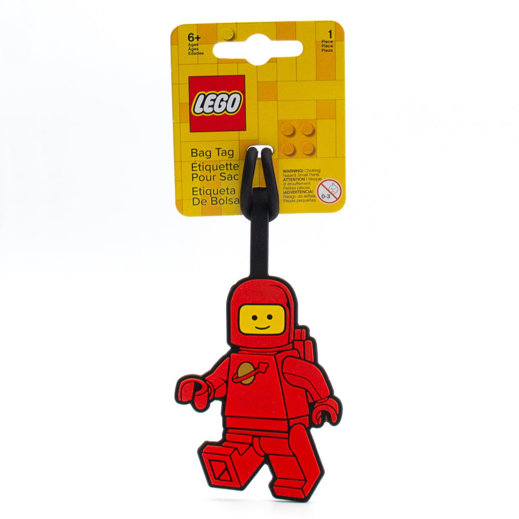 Lego Minifigures Bag Tag Spaceman Red