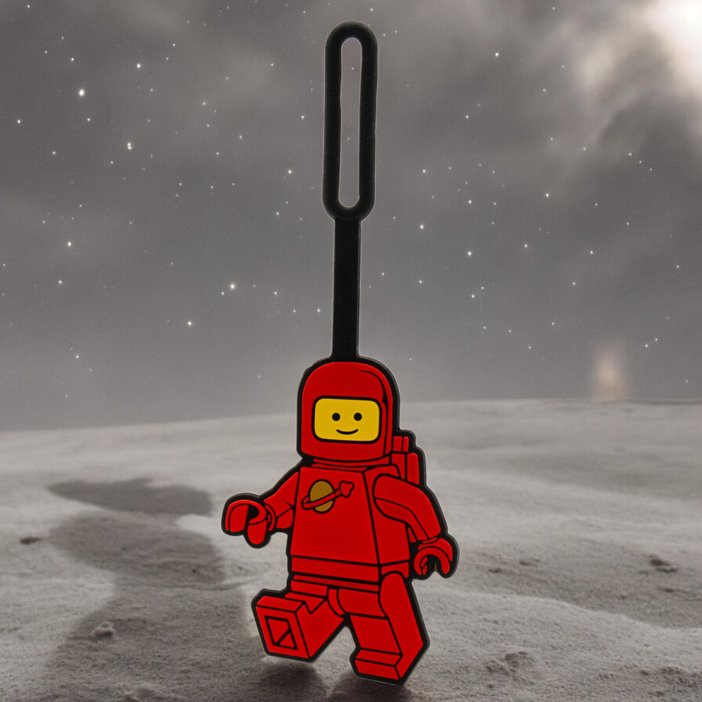 Lego Minifigures Bag Tag Spaceman Red