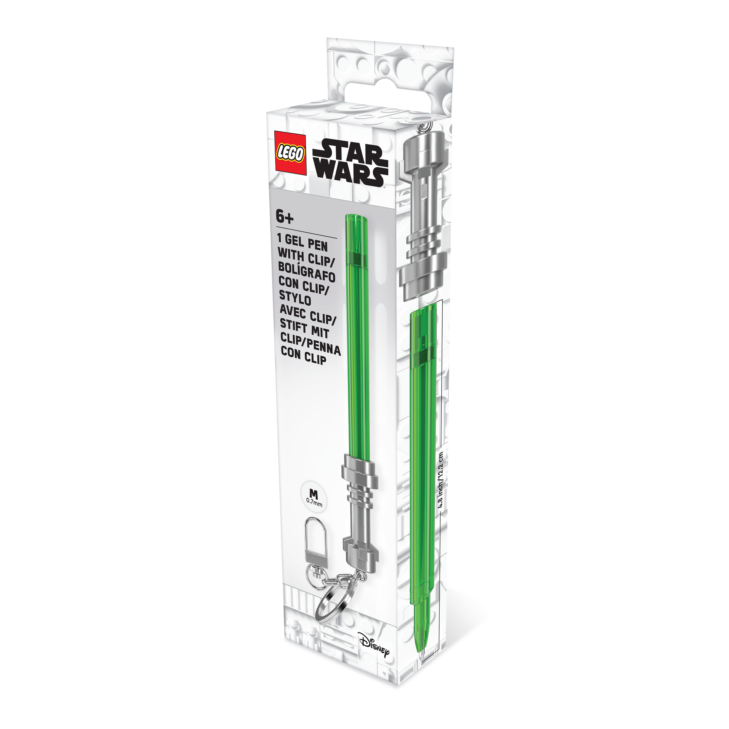LEGO STAR WARS LIGHTSABER GEL PEN  WITH CLIP - Lime