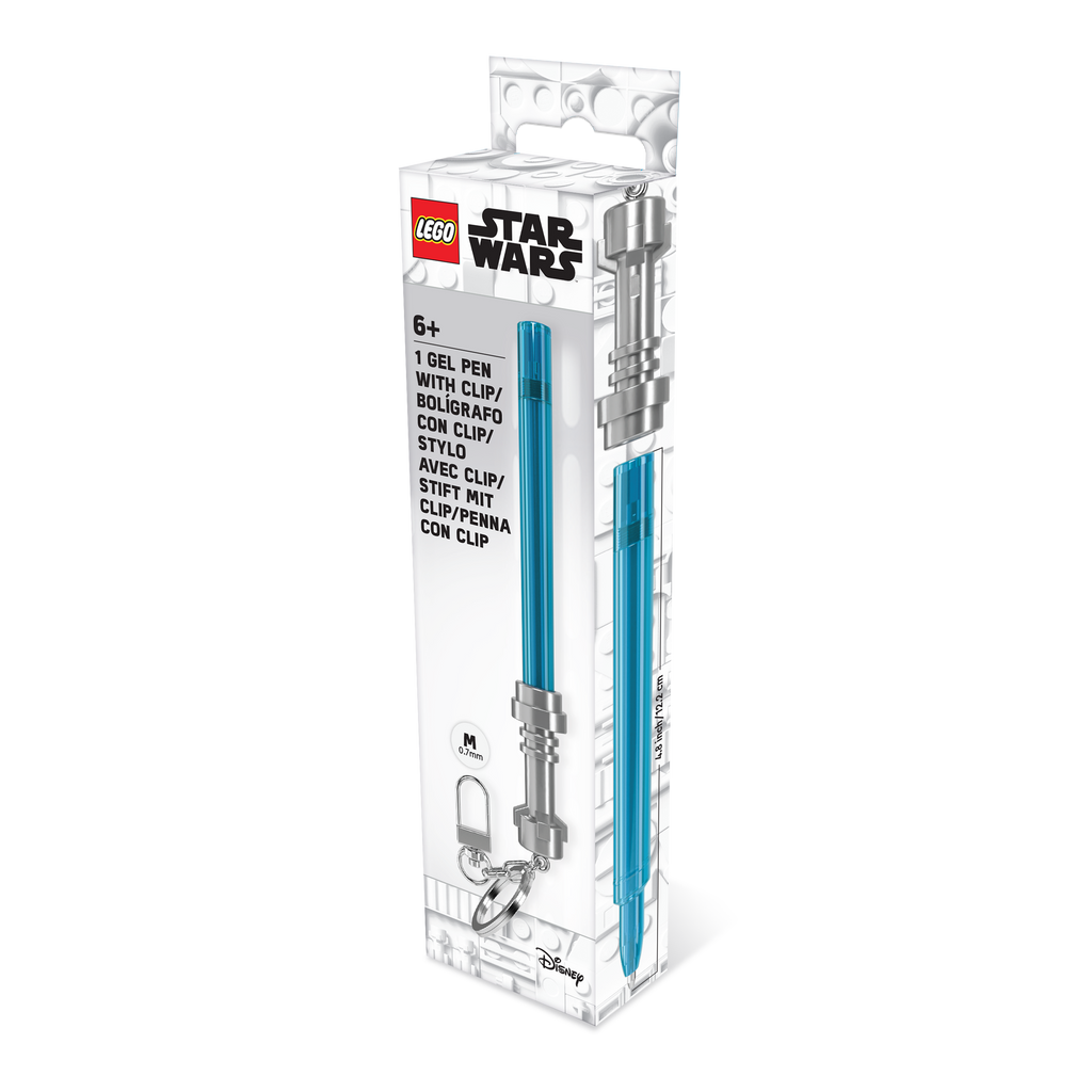 LEGO STAR WARS LIGHTSABER GEL PEN  WITH CLIP - Azure
