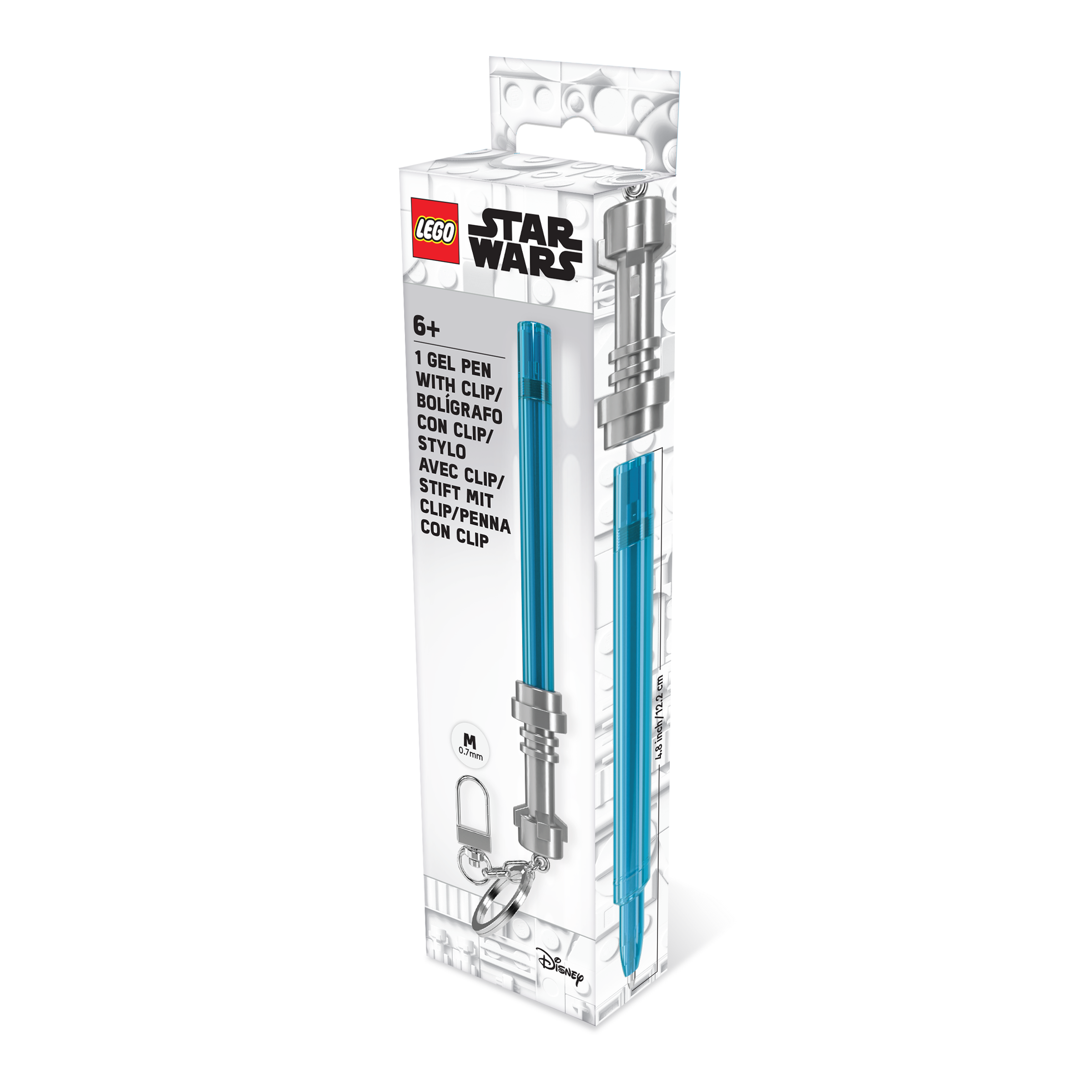 LEGO STAR WARS LIGHTSABER GEL PEN  WITH CLIP - Azure