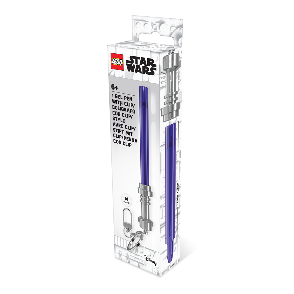 LEGO STAR WARS LIGHTSABER GEL PEN  WITH CLIP - Purple