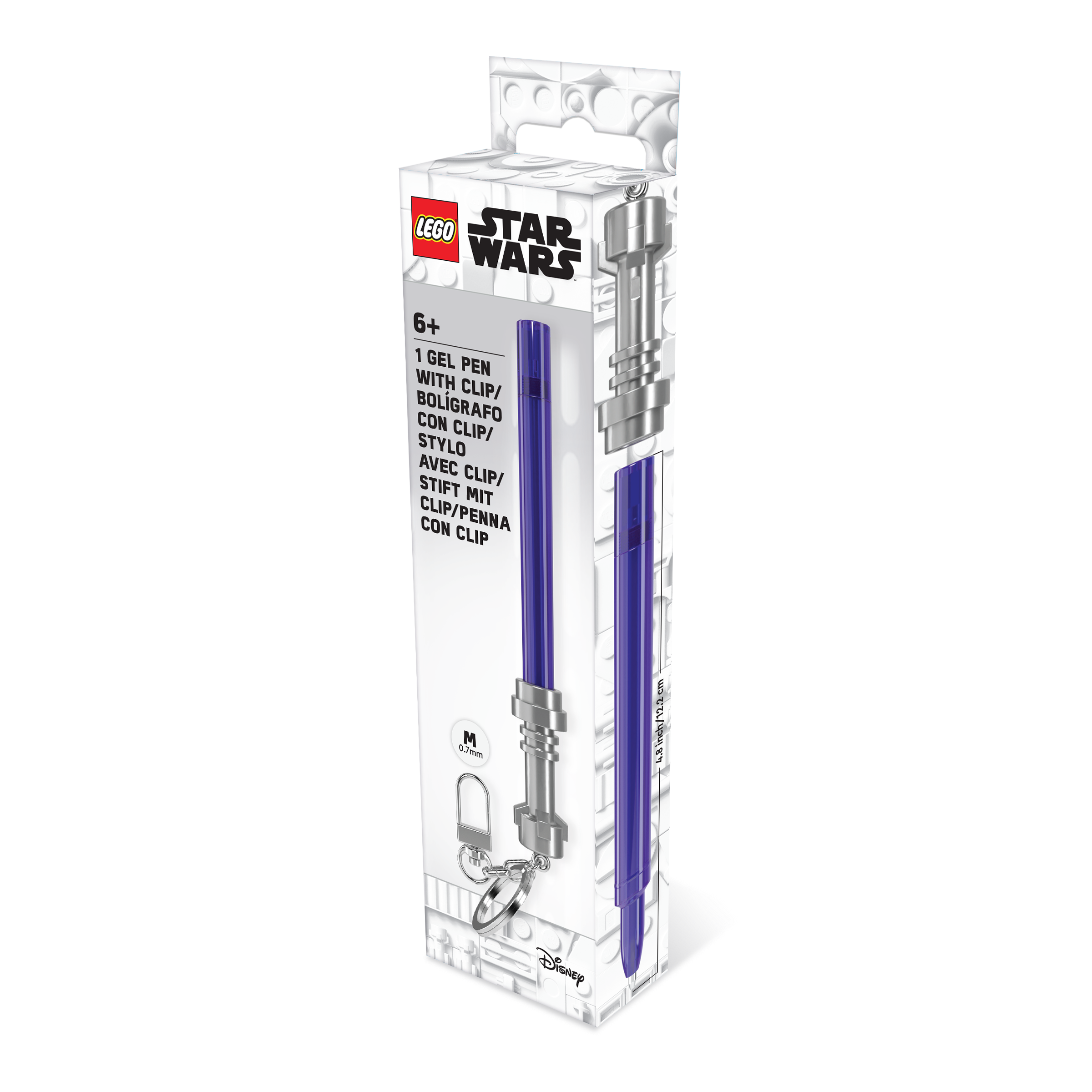 LEGO STAR WARS LIGHTSABER GEL PEN  WITH CLIP - Purple
