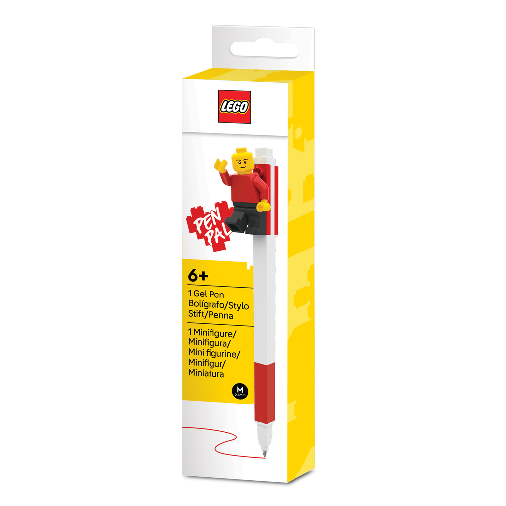 LEGO PEN PAL GEL PEN & Minifigure Red