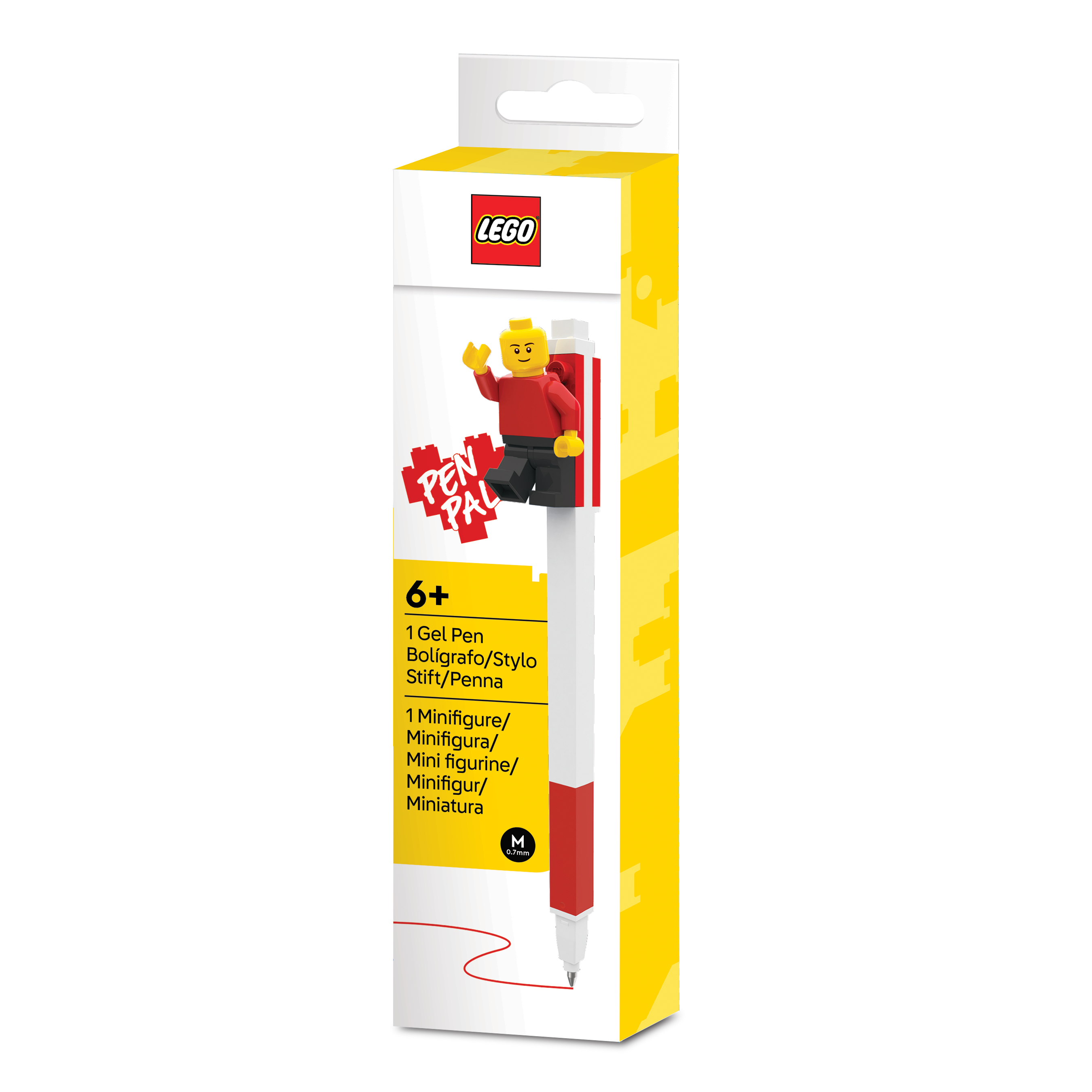 LEGO PEN PAL GEL PEN & Minifigure Red