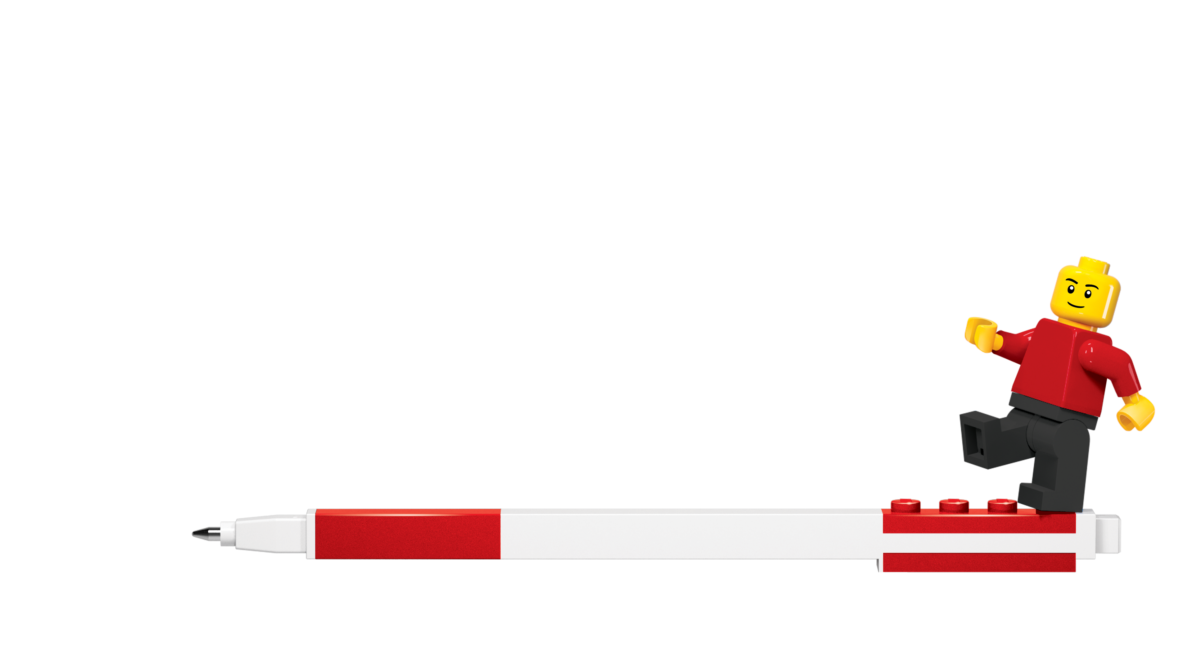 LEGO PEN PAL GEL PEN & Minifigure Red