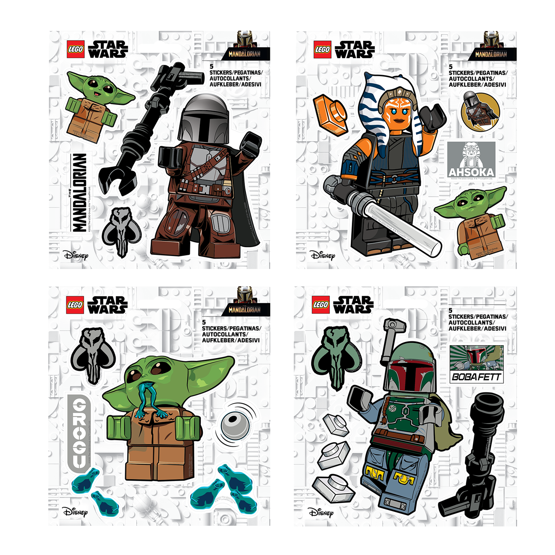 LEGO® Star Wars™ THE MANDALORIAN™ Sticker Assortment (48pc, 12/Style)