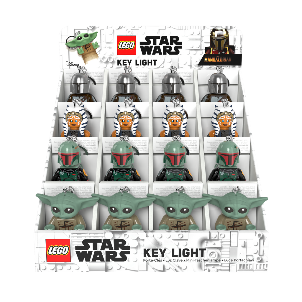LEGO® STAR WARS™ THE MANDALORIAN™ Keychain Light CDU – 16 Piece Assortment