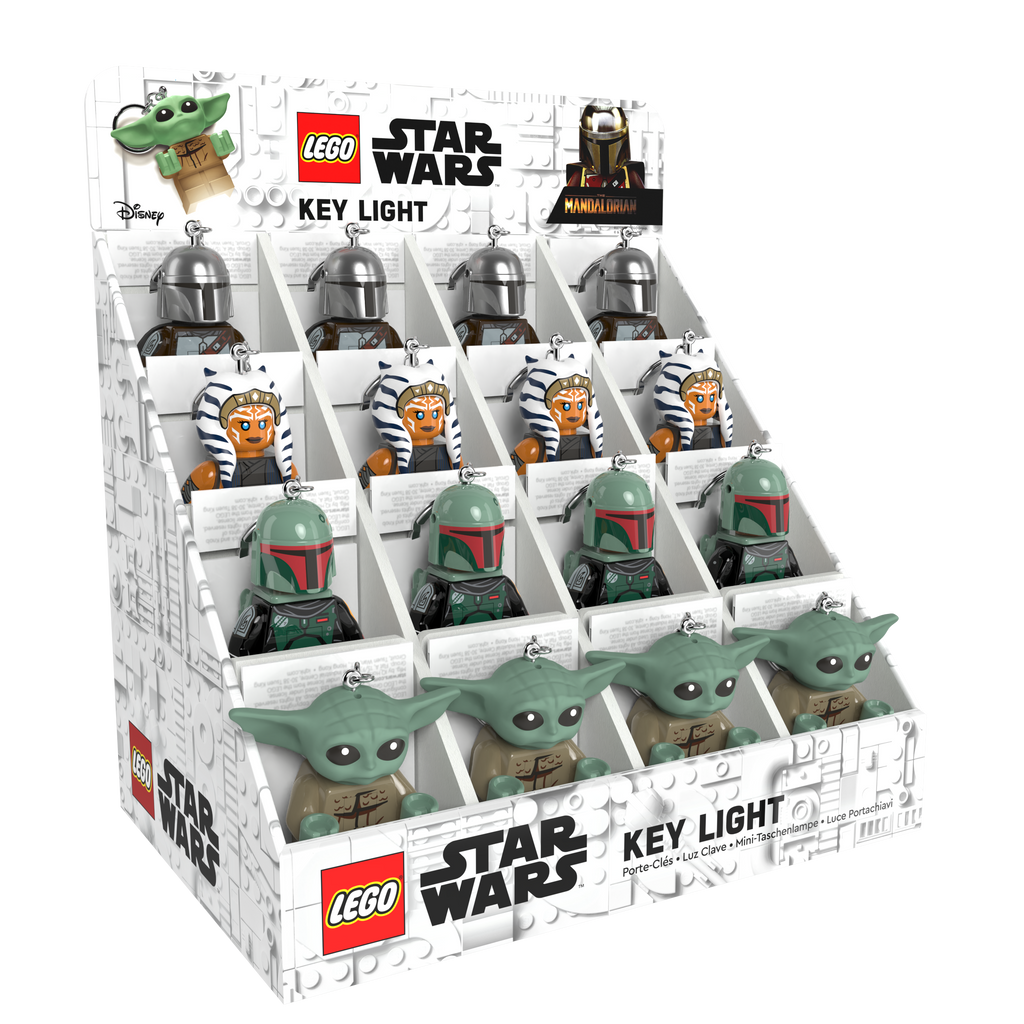 LEGO® STAR WARS™ THE MANDALORIAN™ Keychain Light CDU – 16 Piece Assortment
