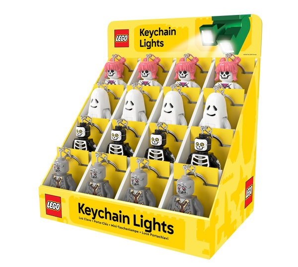 LEGO® Minifigures™ Keychain Light CDU – 16 Piece Halloween Assortment - 53841P