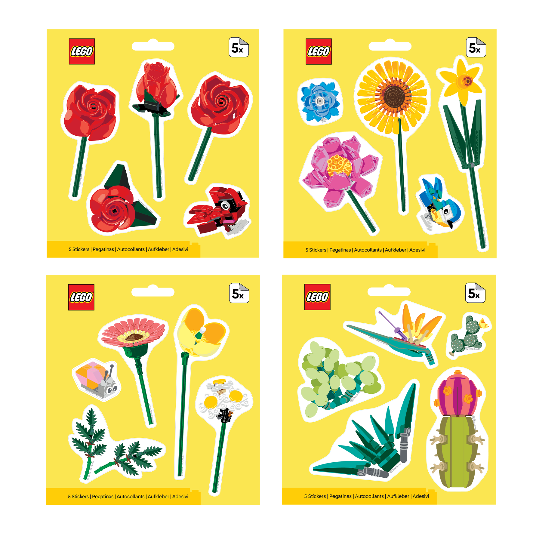 LEGO Botanicals Sticker 4 style Assortment  (48pc, 12/Style)