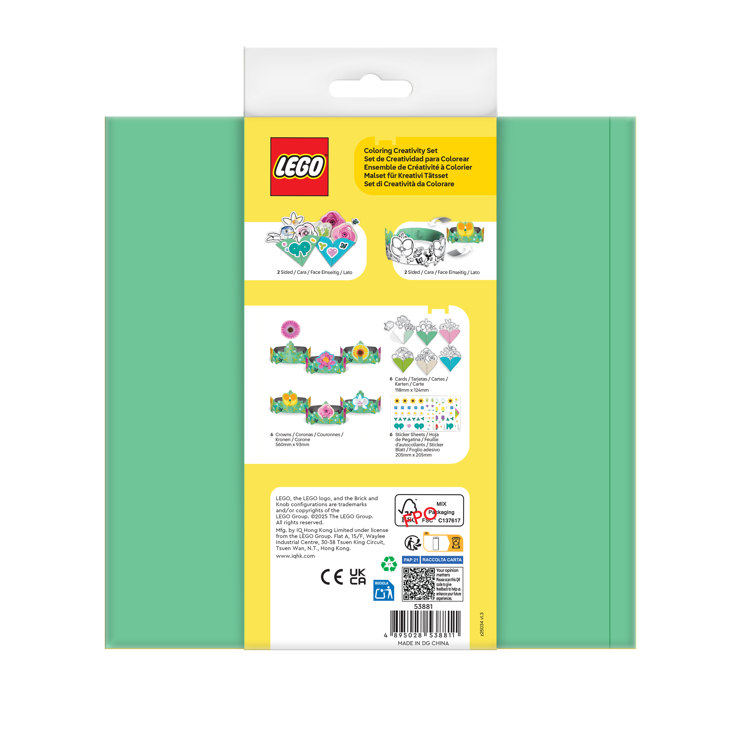 LEGO Botanicals Coloring Creativity Set Wildflowers
