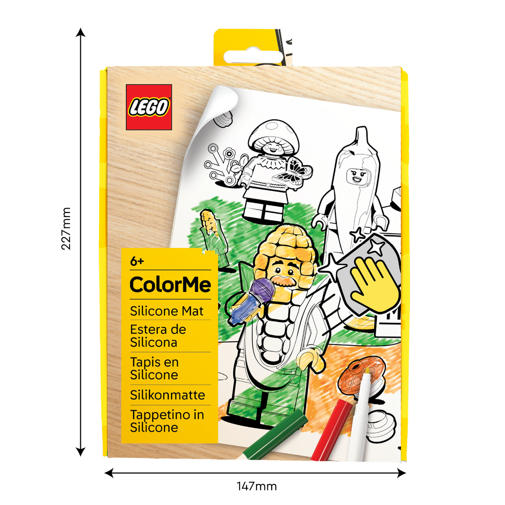 LEGO Minifigures Color Me Silicone Mat and Markers Farmer's Market