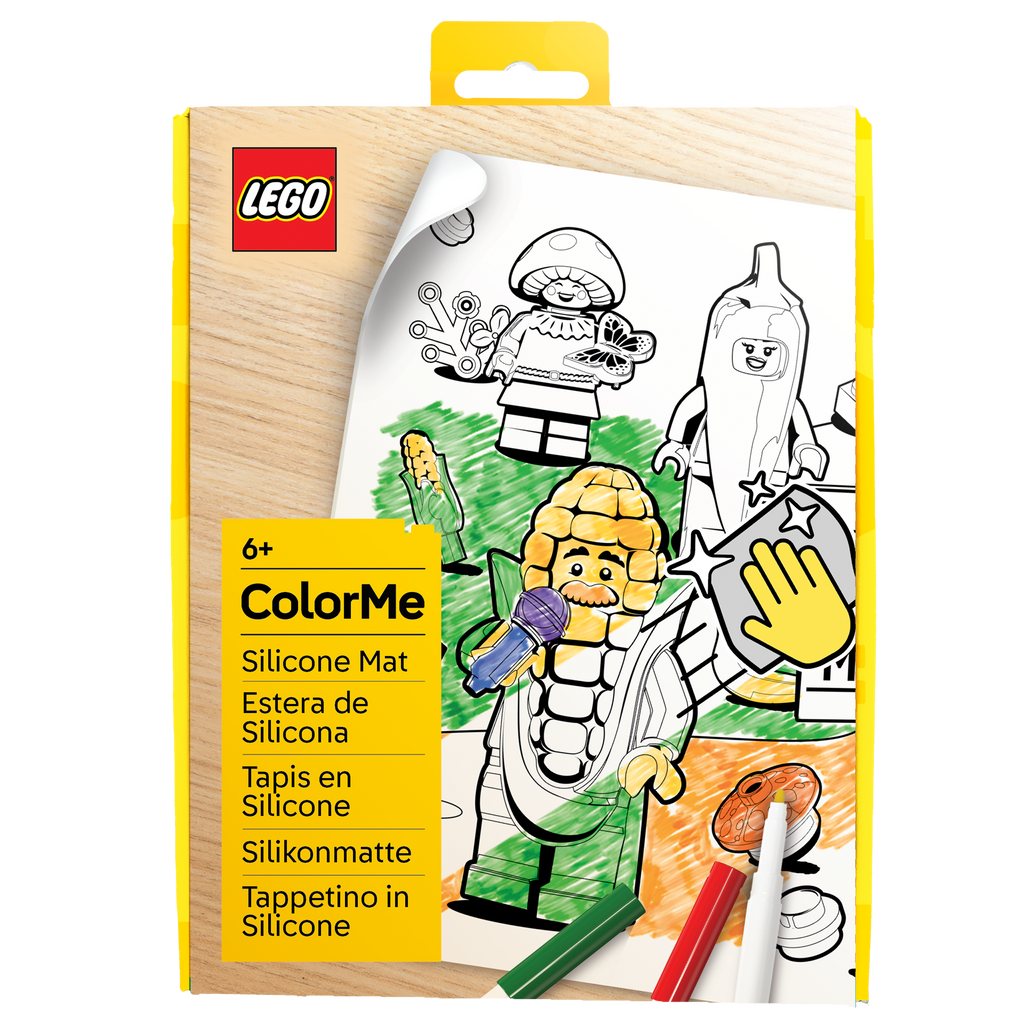 LEGO Minifigures Color Me Silicone Mat and Markers Farmer's Market