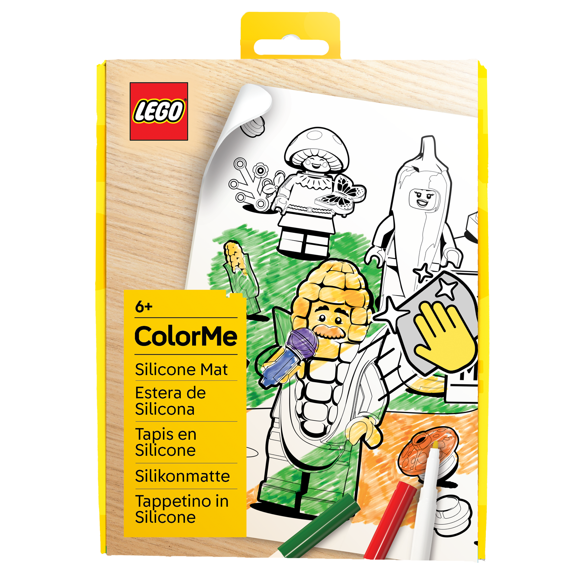 LEGO Minifigures Color Me Silicone Mat and Markers Farmer's Market
