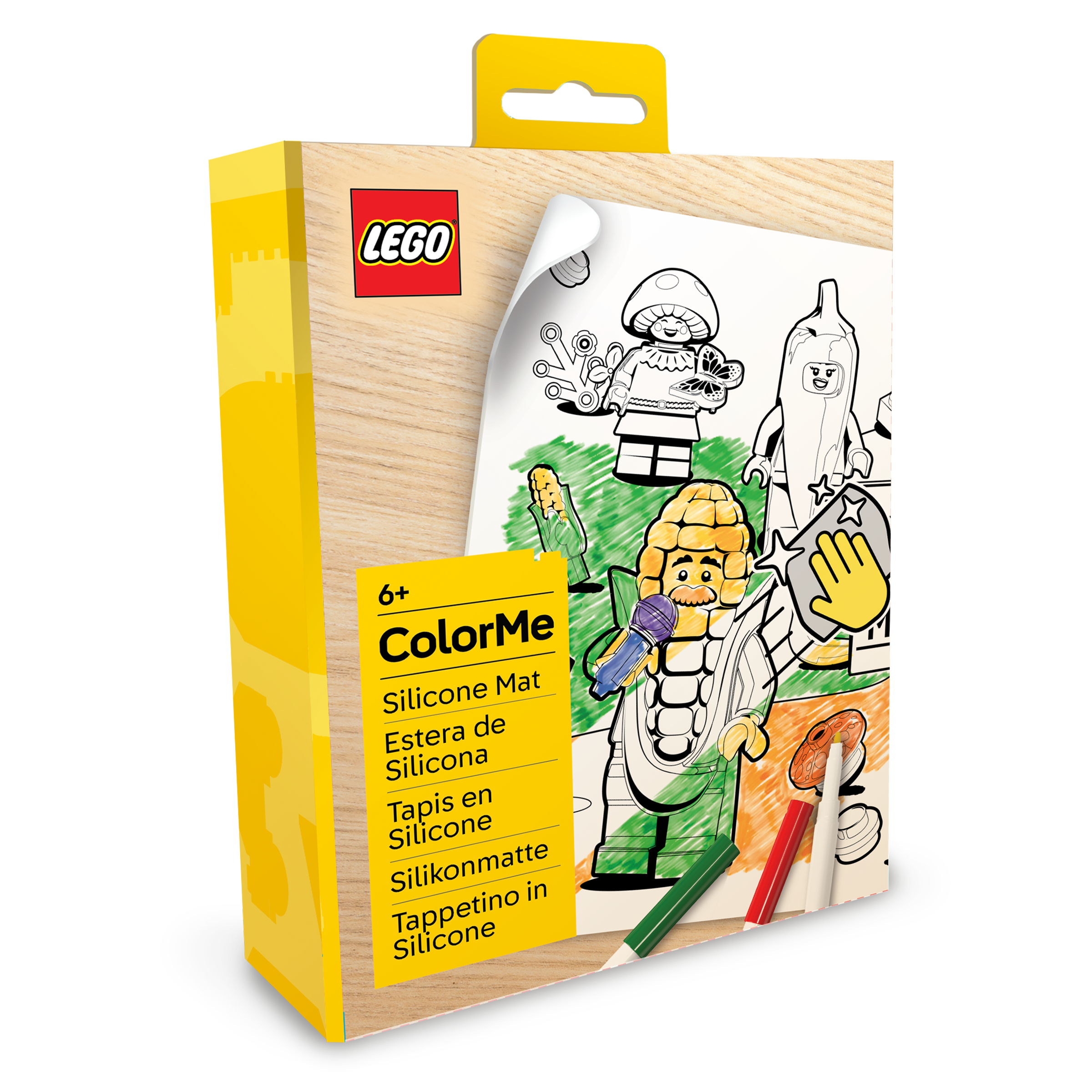 LEGO Minifigures Color Me Silicone Mat and Markers Farmer's Market