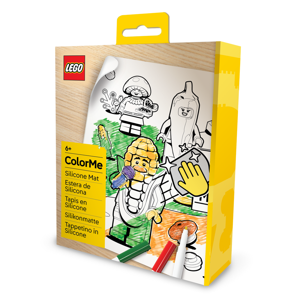 LEGO Minifigures Color Me Silicone Mat and Markers Farmer's Market