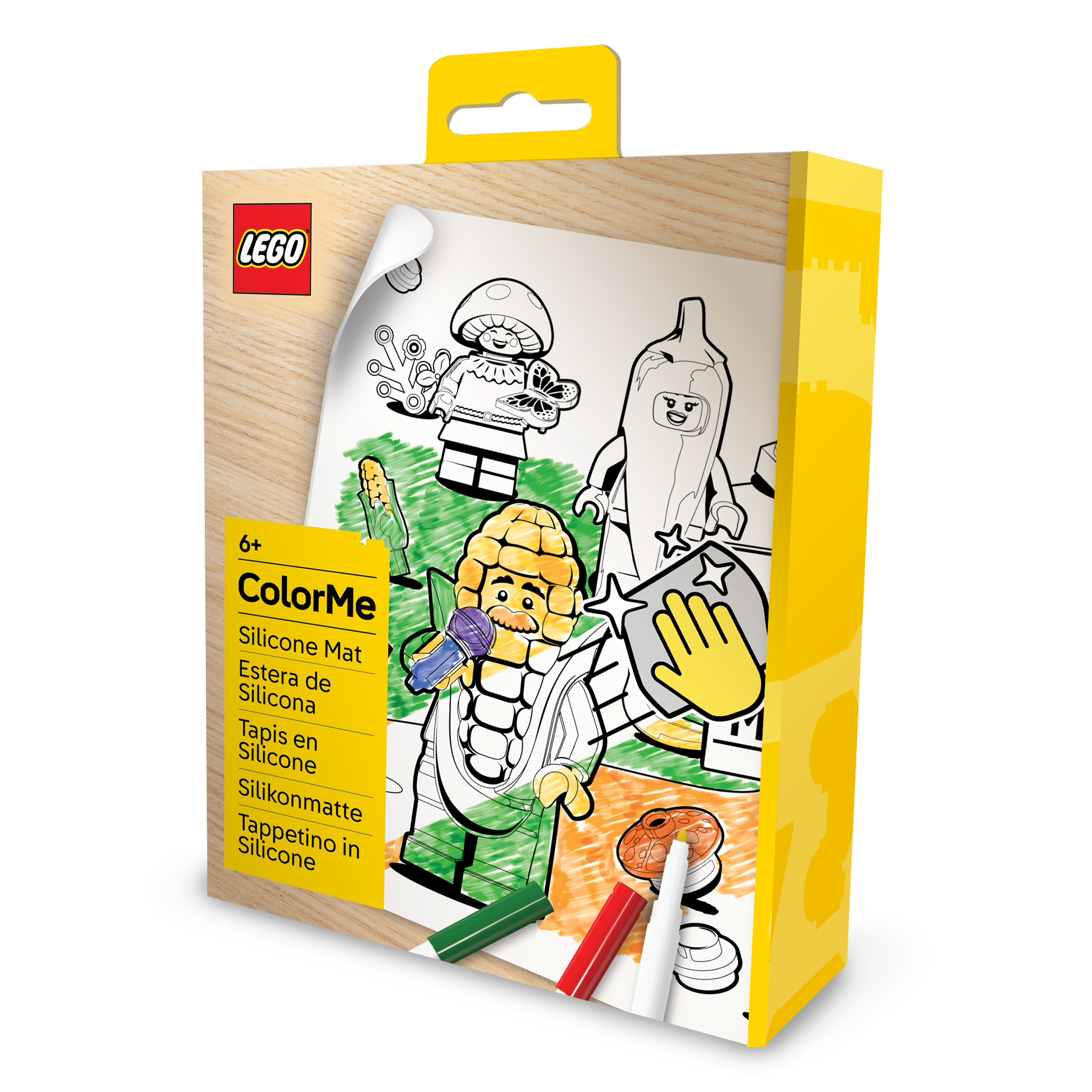 LEGO Minifigures Color Me Silicone Mat and Markers Farmer's Market