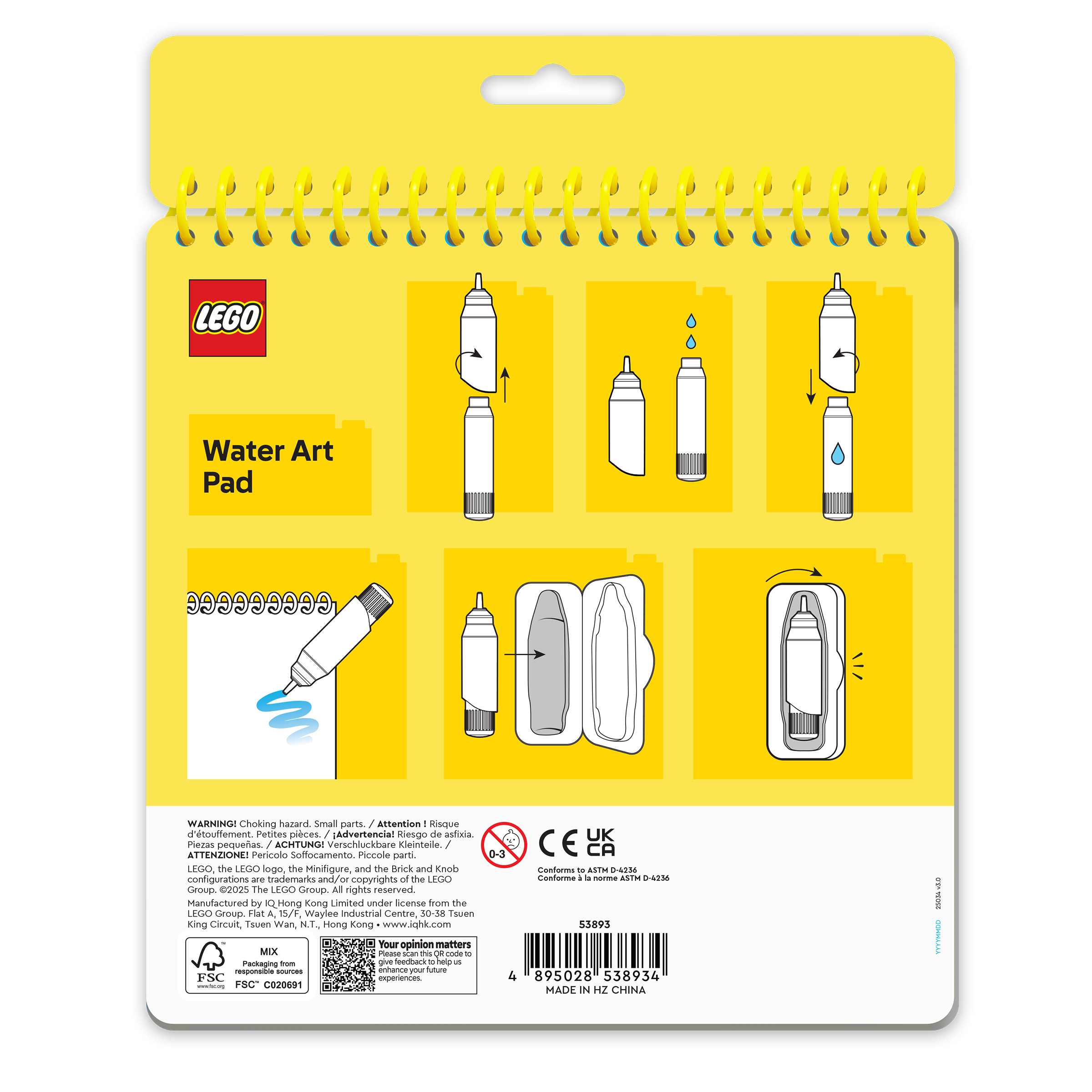 LEGO Minifigures Water Art Pad