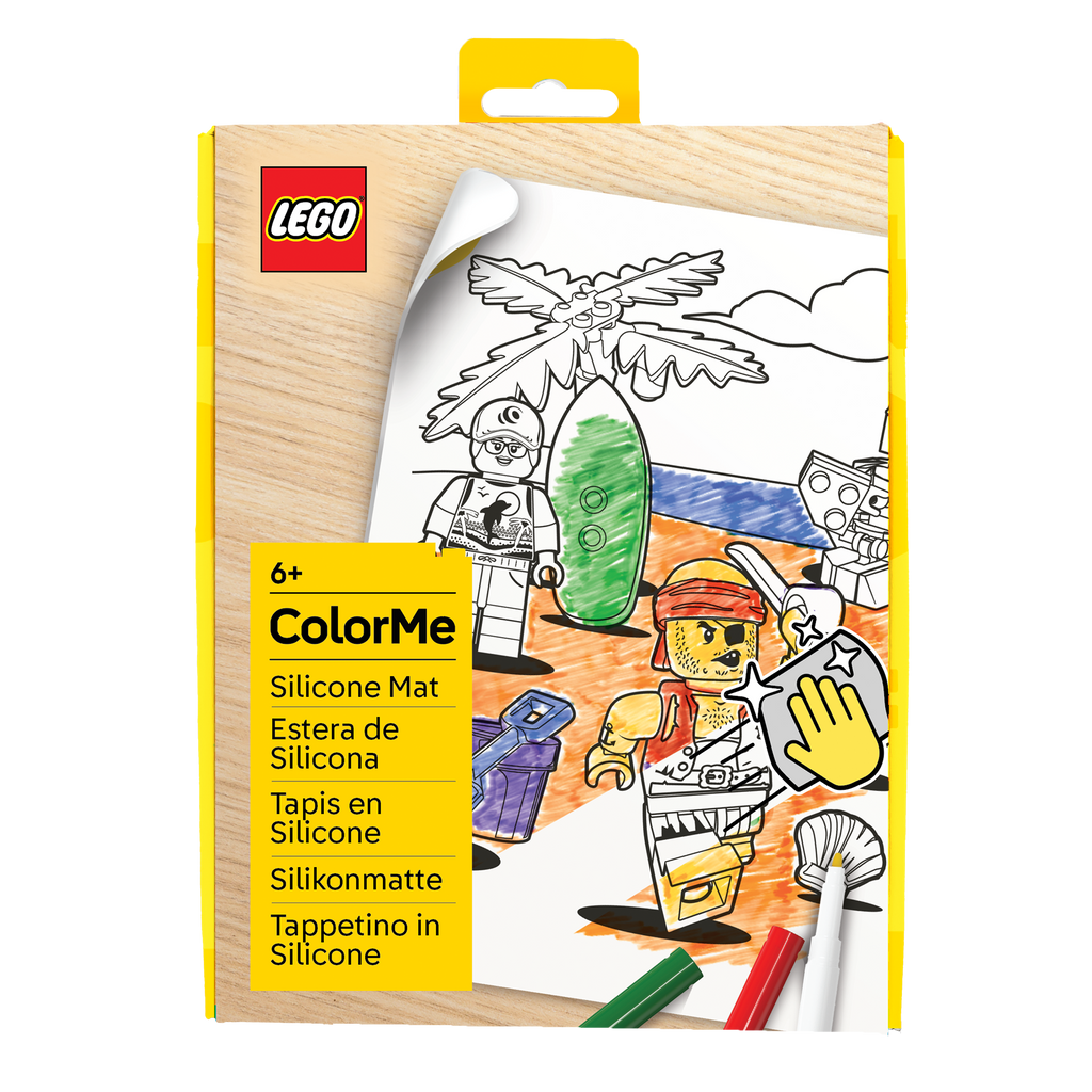 LEGO Minifigures Color Me Silicone Mat and Markers Pirate