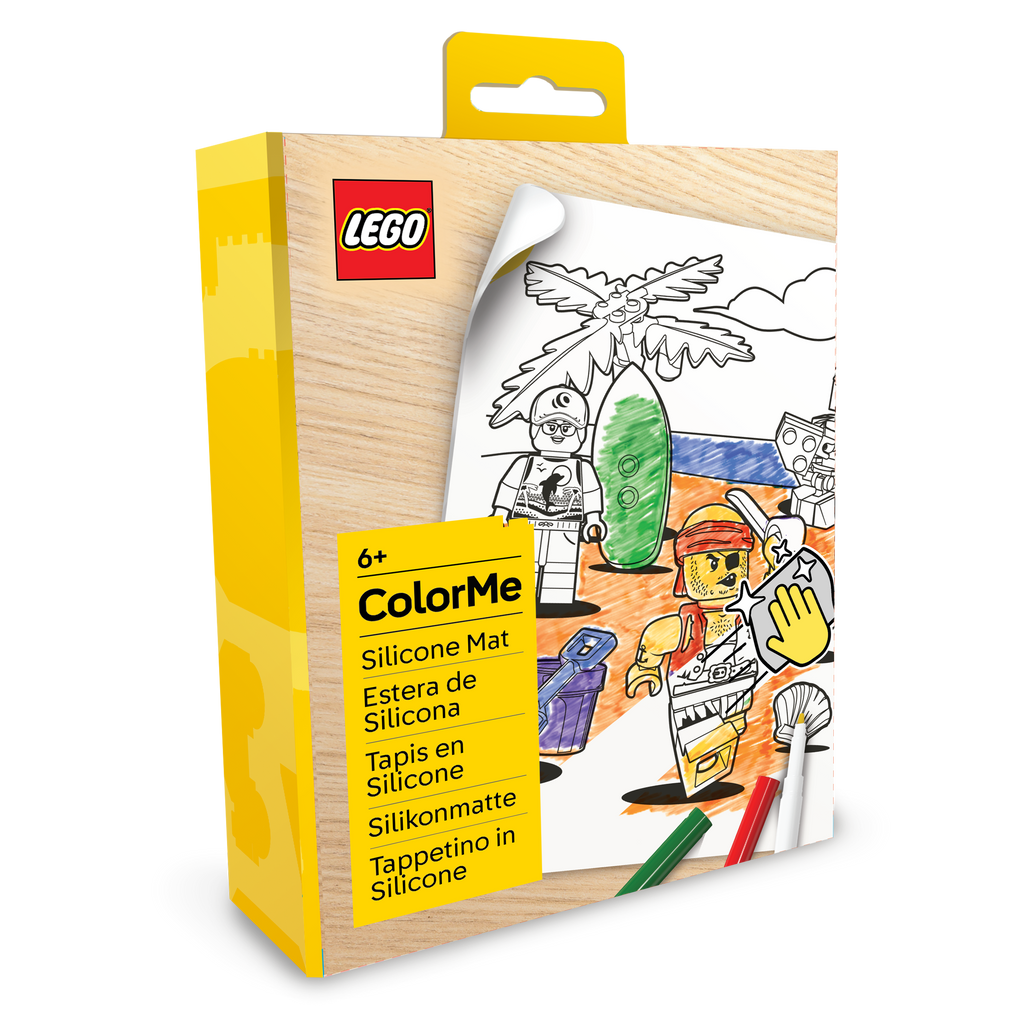 LEGO Minifigures Color Me Silicone Mat and Markers Pirate