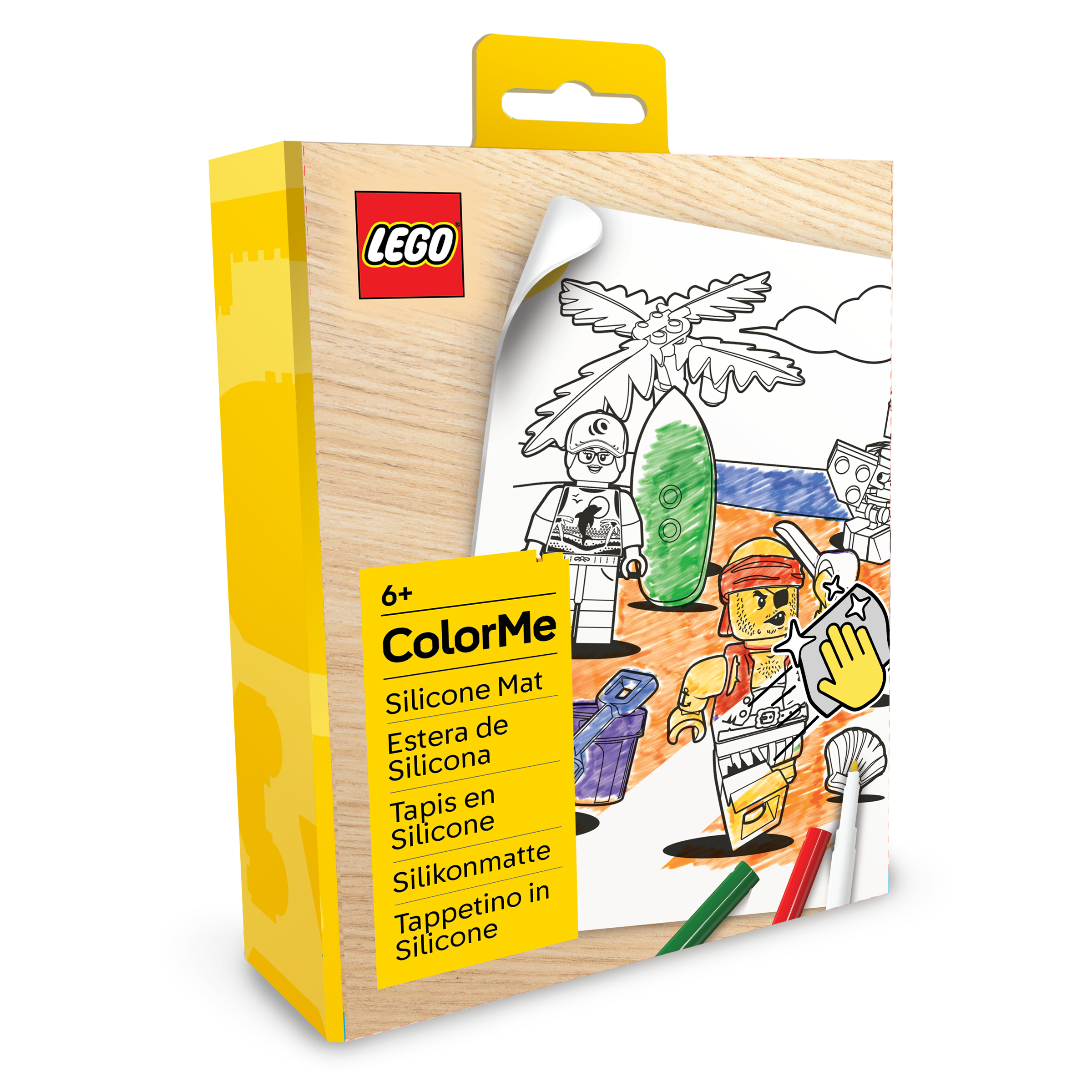 LEGO Minifigures Color Me Silicone Mat and Markers Pirate