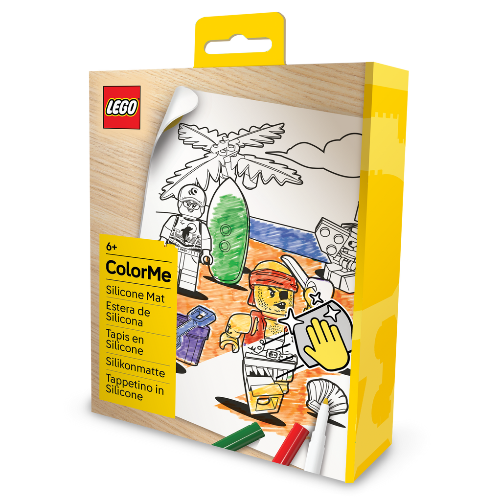 LEGO Minifigures Color Me Silicone Mat and Markers Pirate