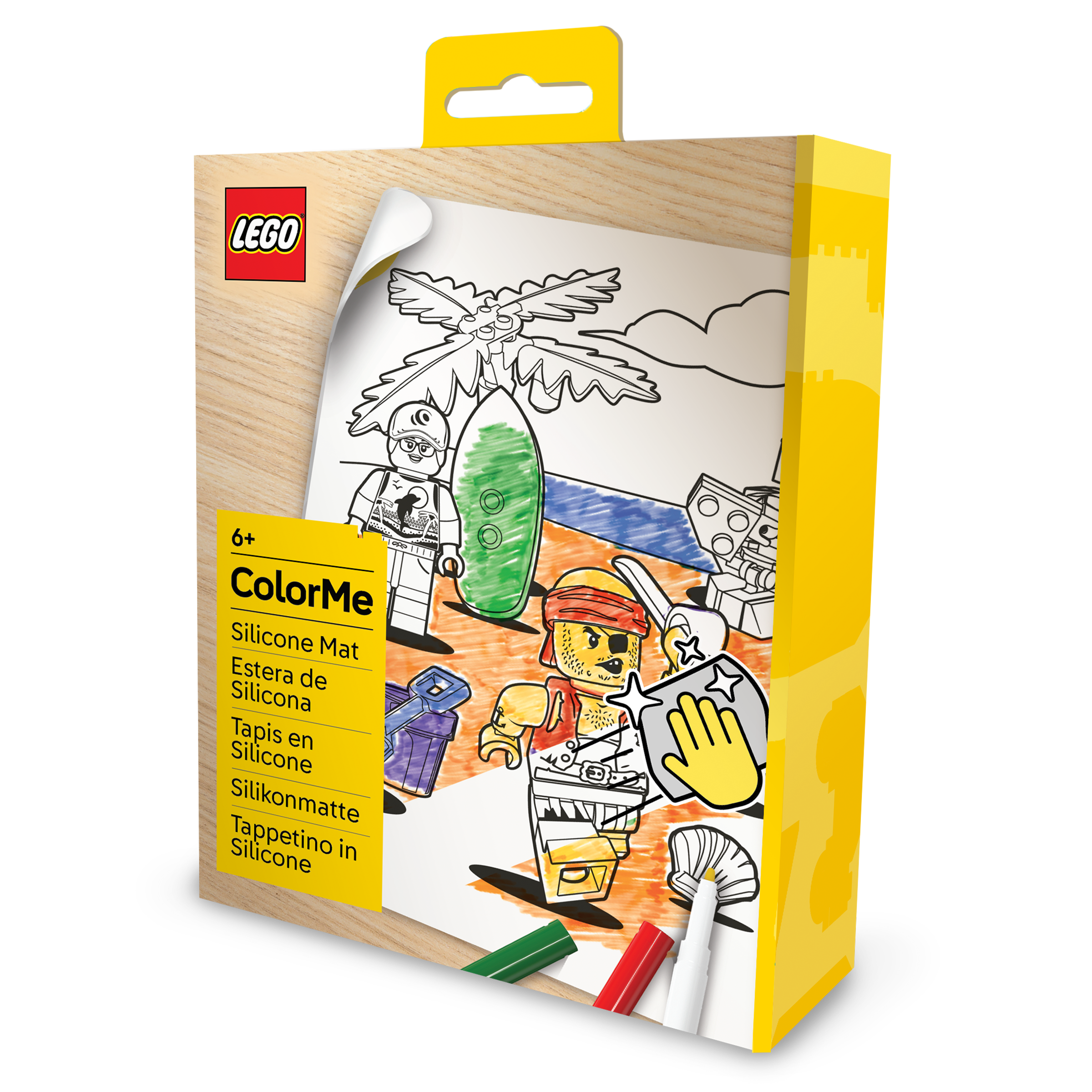 LEGO Minifigures Color Me Silicone Mat and Markers Pirate