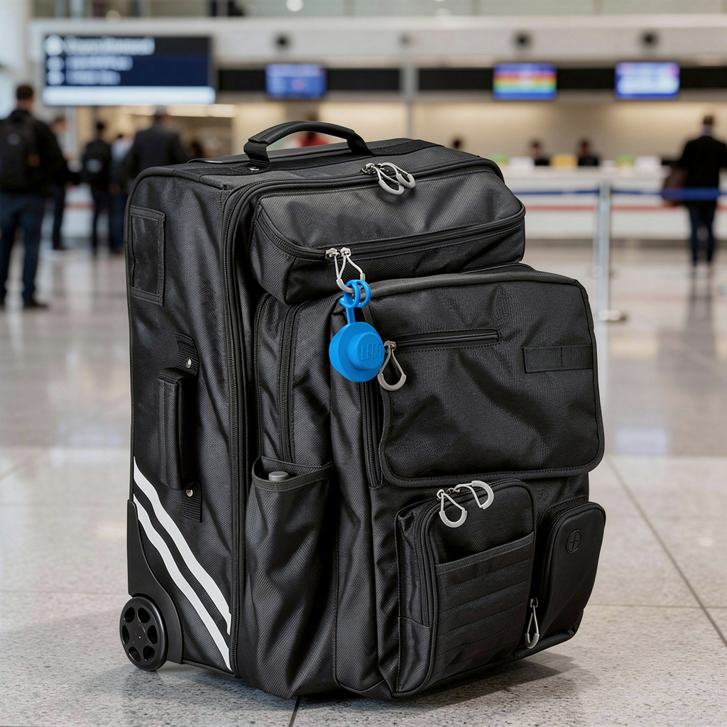 LEGO AirTag Holder 1x1 Round Blue