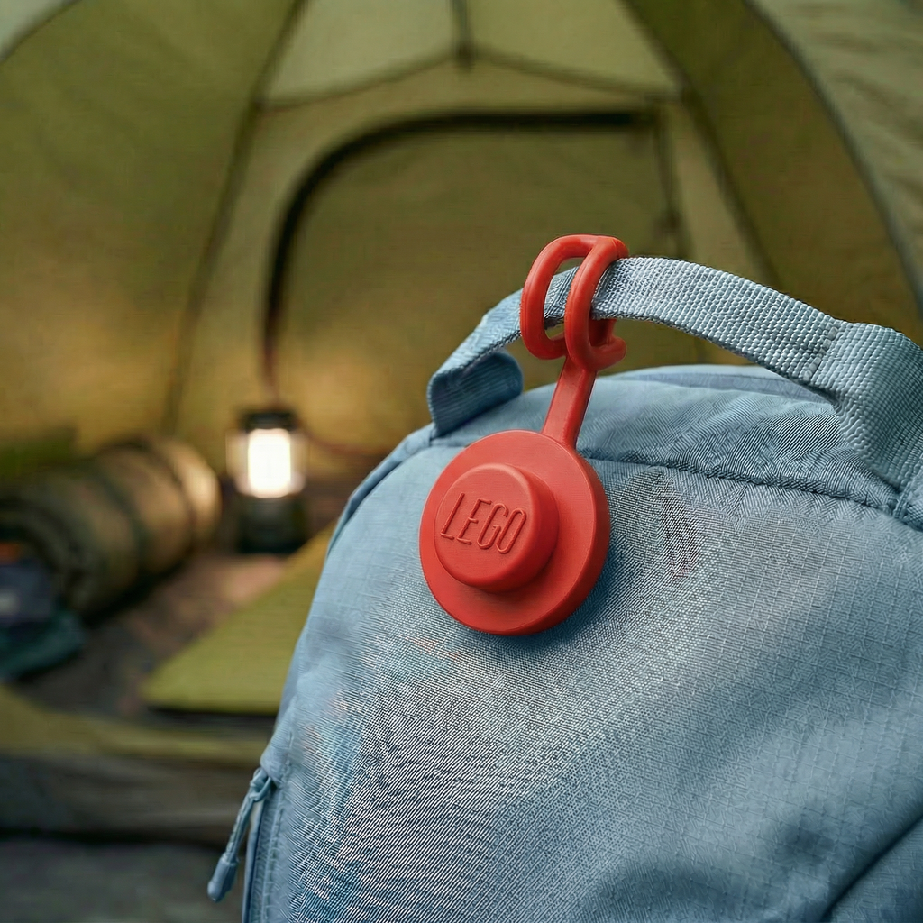 LEGO AirTag Holder 1x1 Round Red